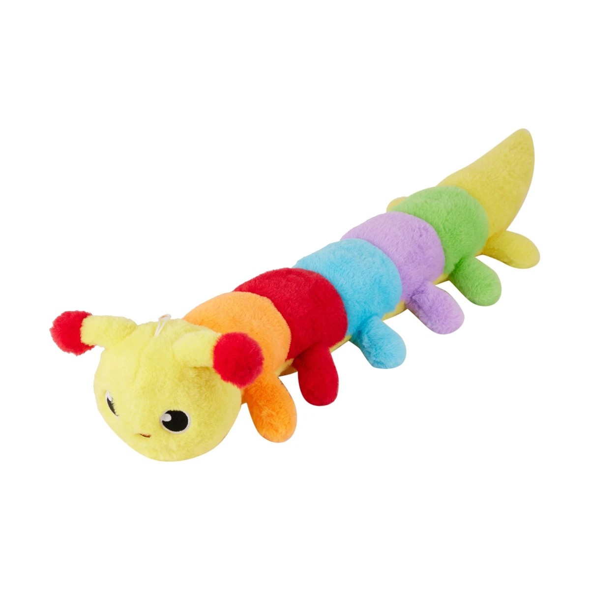 2 Pet Toy Plush Multi Squeaker Caterpillar, 2 of 9