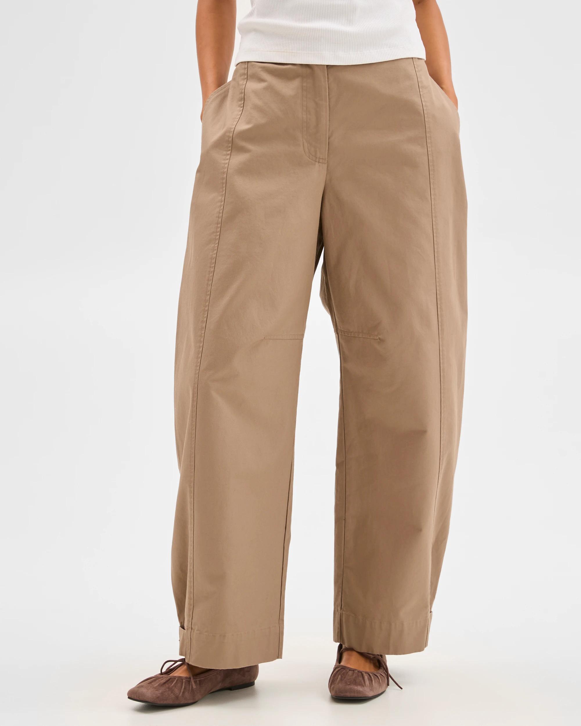 3 Lily Loves Australian Cotton Barrel Leg Cargo Pants MOUNTAIN TRAIL, 3 of 7