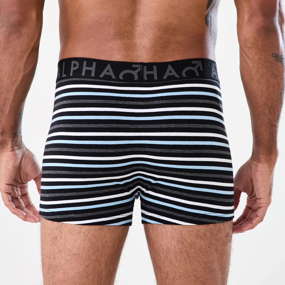 6 3 Pack Stripe Plain Trunks SLADE STRIPE, 6 of 7