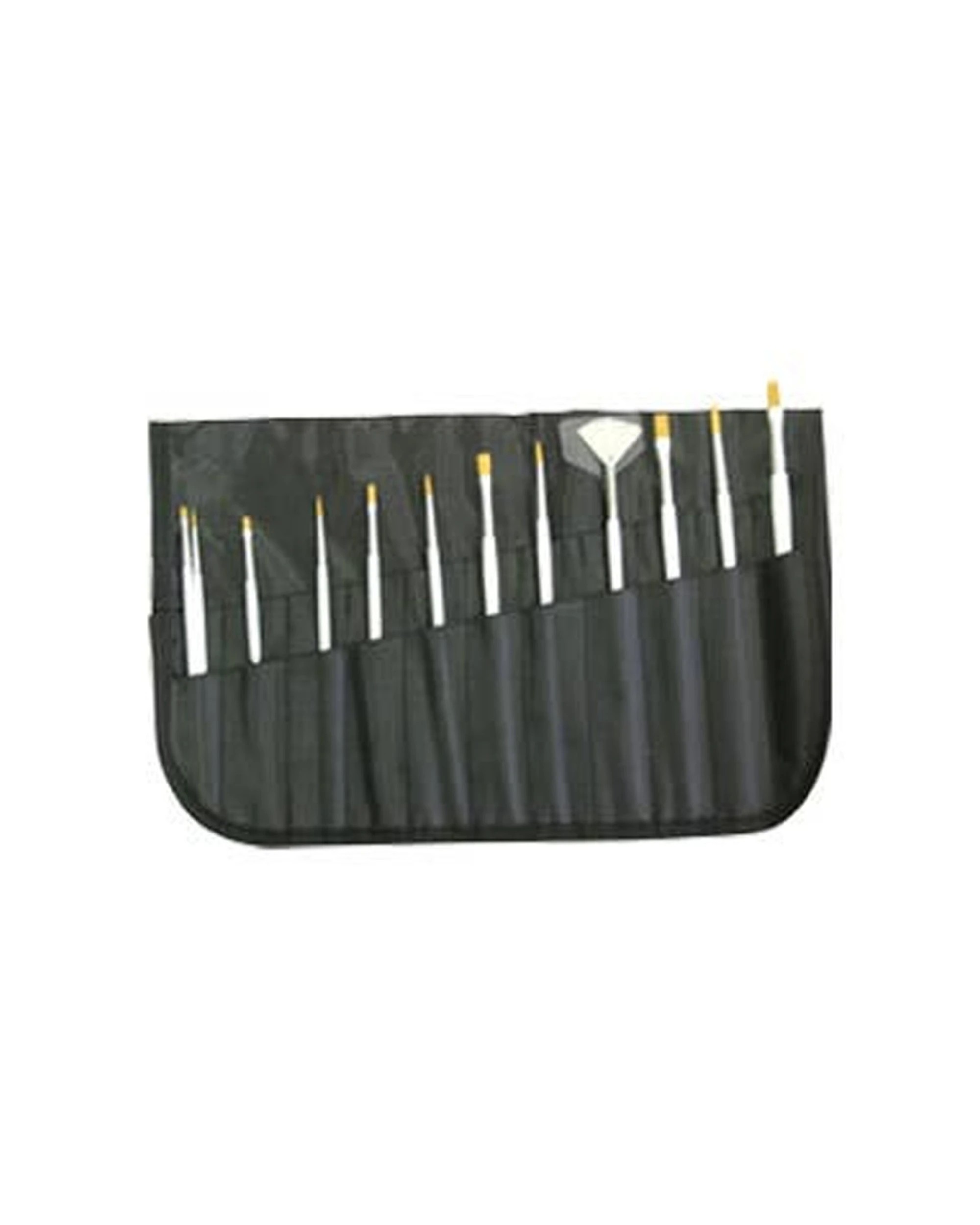 2 Jasart 12-Brush Holder Storage Organiser Wallet Protective Foldable 35x32cm - Black, 2 of 2