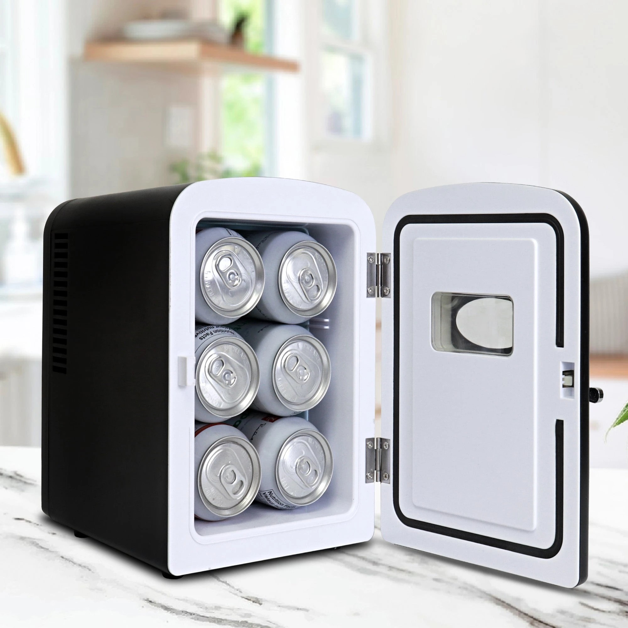 3 Koolatron 4L Retro Mini Fridge - Black, 3 of 8