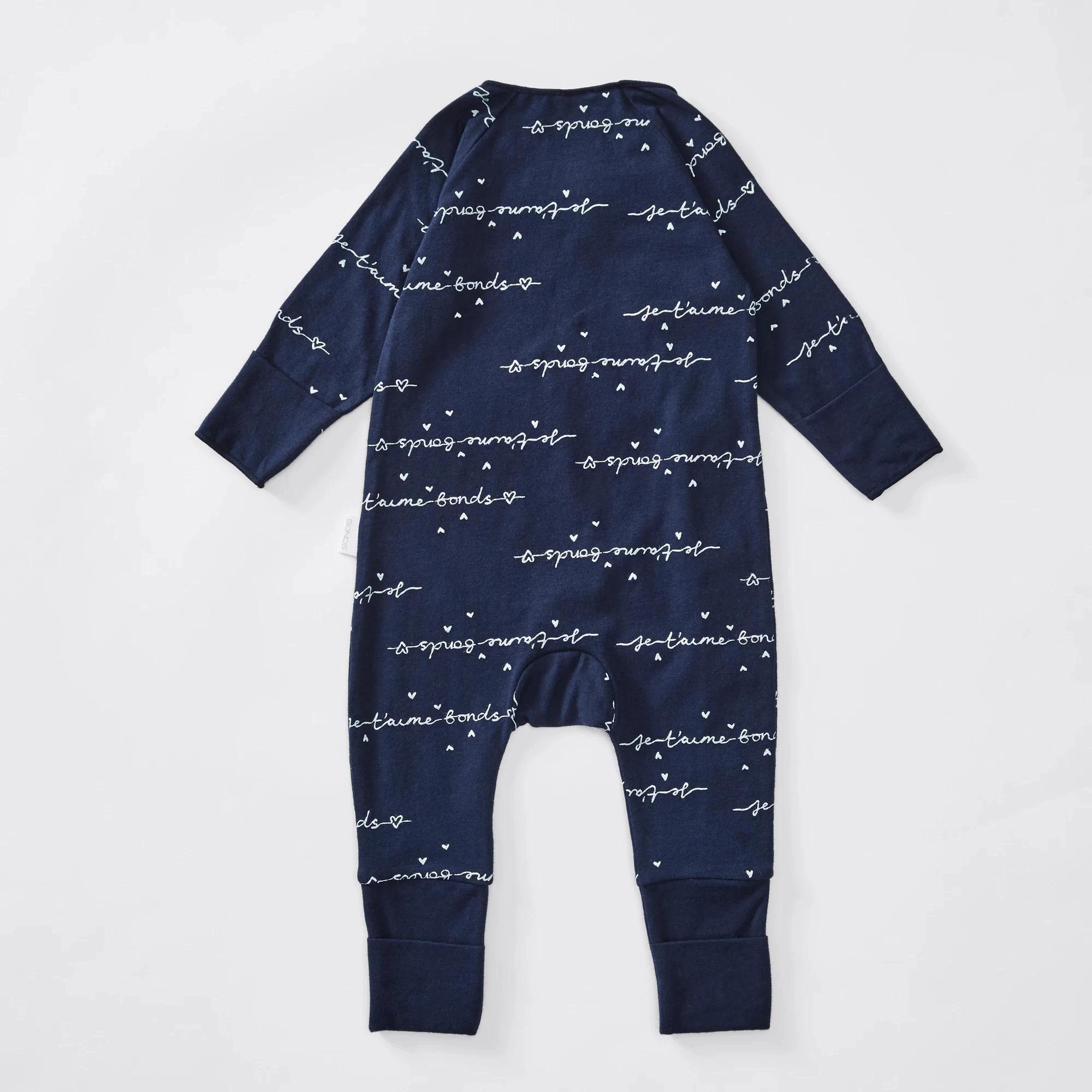2 Bonds Baby Newbies Cozysuit Coverall NAVY BLUE, 2 of 3
