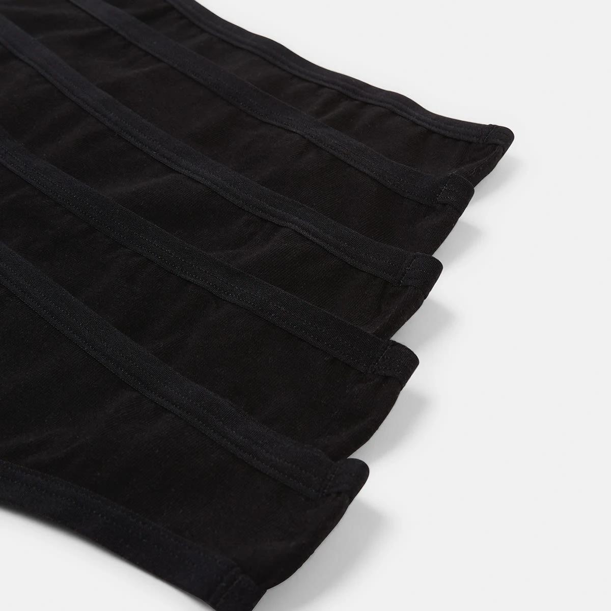 3 5 Pack G-String Briefs BLACK, 3 of 6
