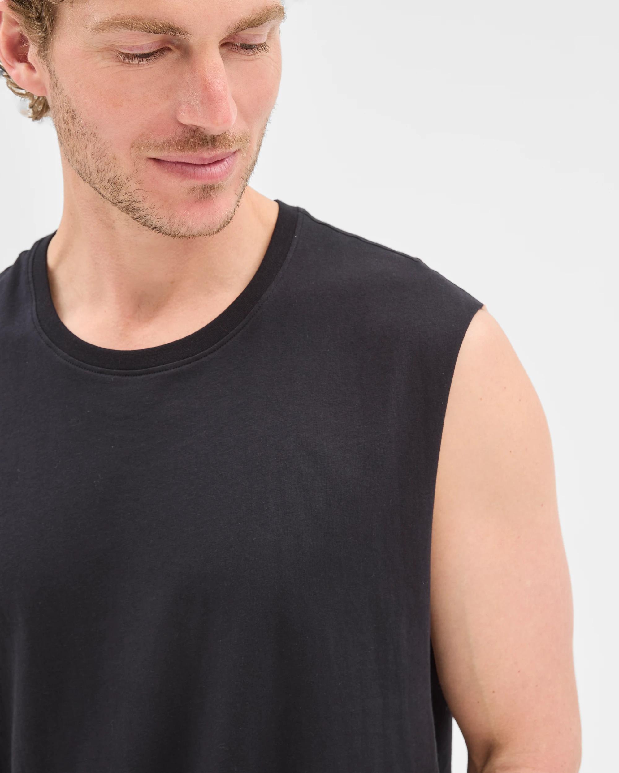 8 Target Australian Cotton Plain Tank Top BLACK, 8 of 10