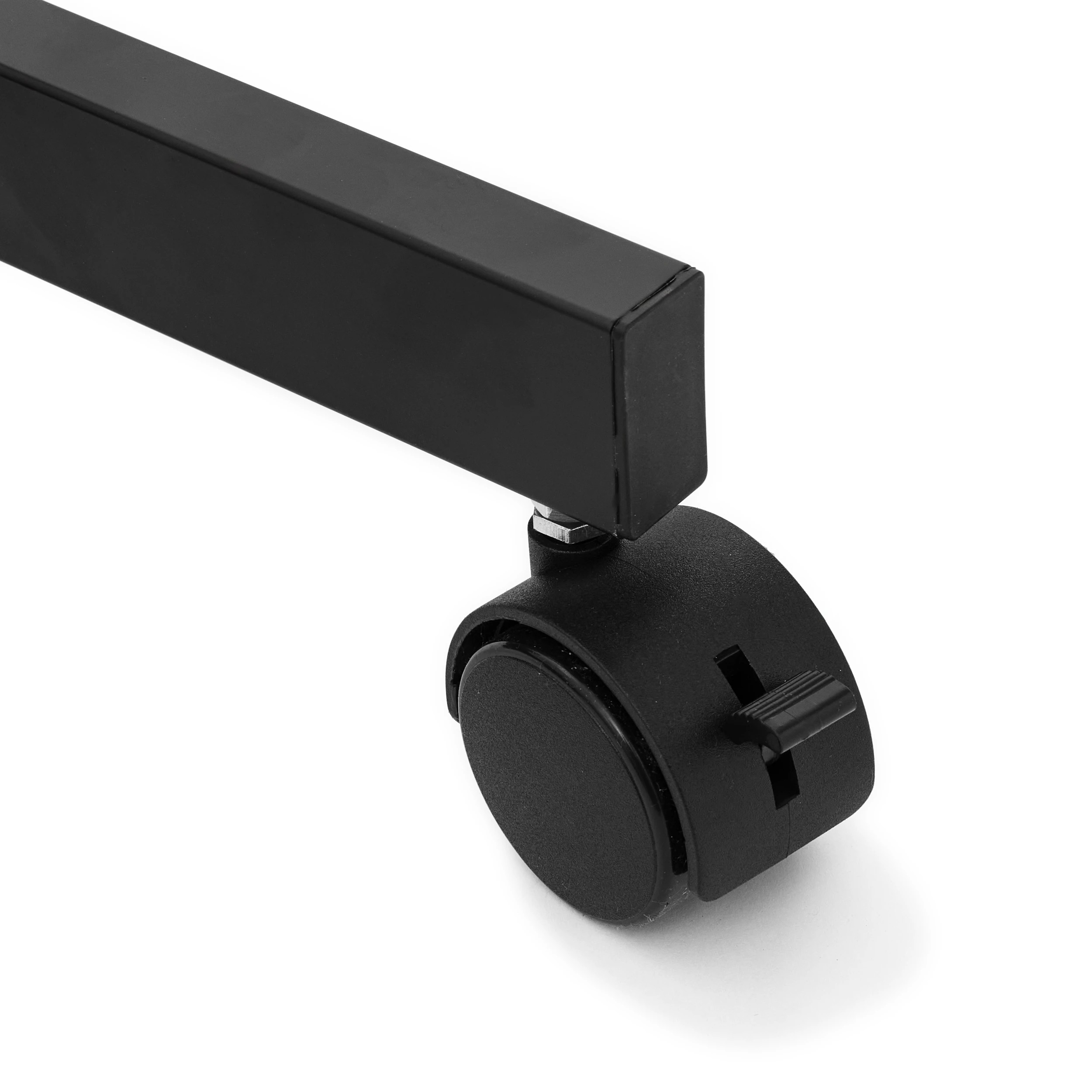 8 Rolling TV Stand - Black, 8 of 10