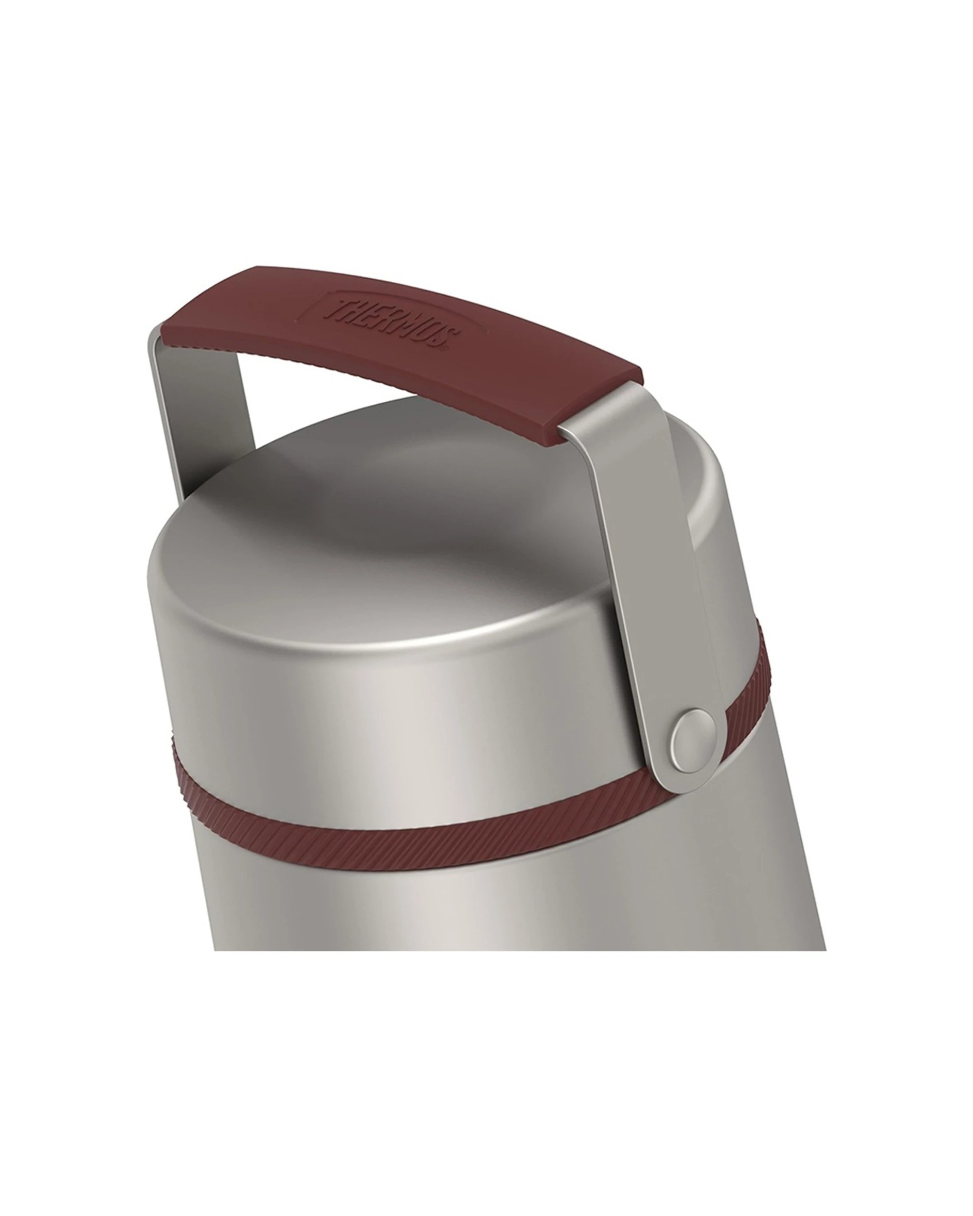 2 Thermos Guardian 795Ml Stainless Steel Vacuum Insulated Food Jar With Bowl - Red, 2 of 3