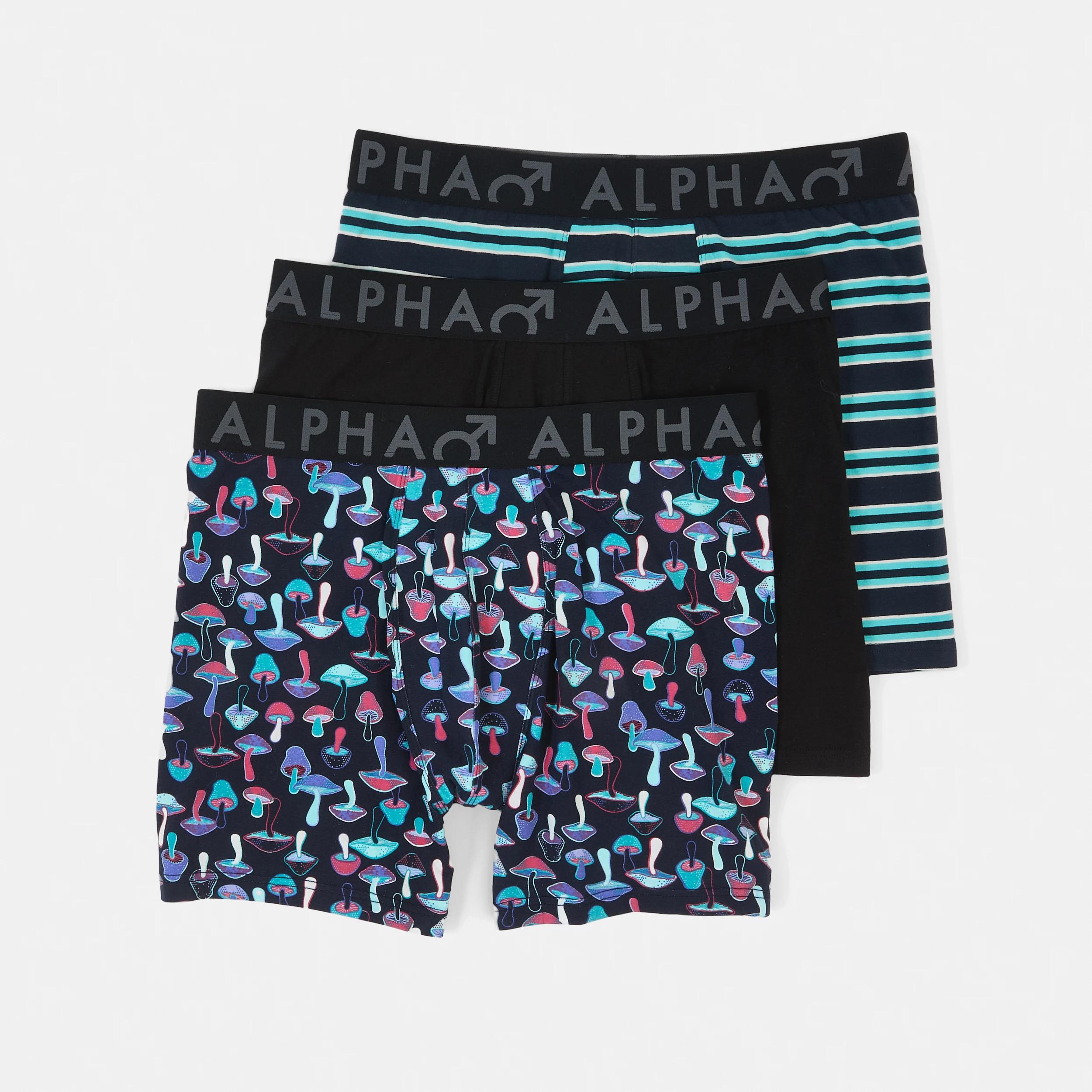1 3 Pack Mid Length Trunks MUSHROOM MEN, 1 of 7