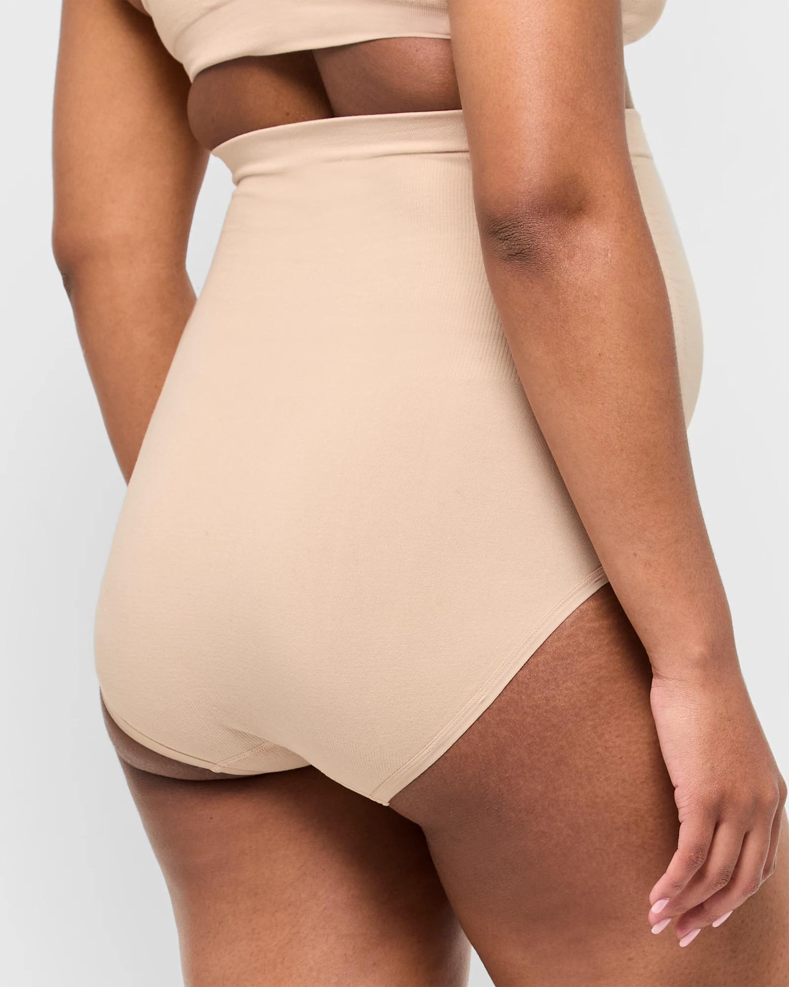 3 Target Maternity Cotton Rich Seamfree Over Belly Briefs NATURAL, 3 of 3