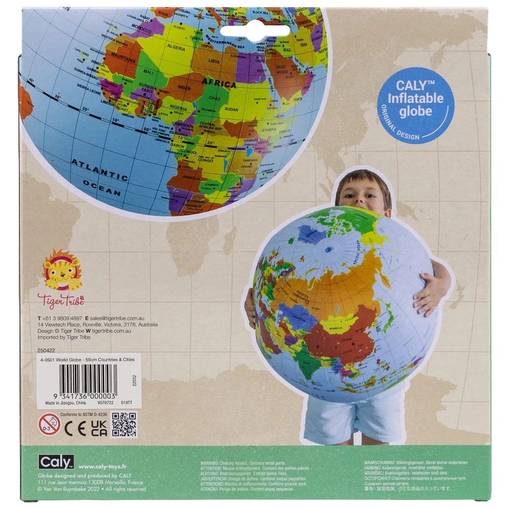 2 Tiger Tribe Inflatable World Globe Countries and Cities 50cm, 2 of 5
