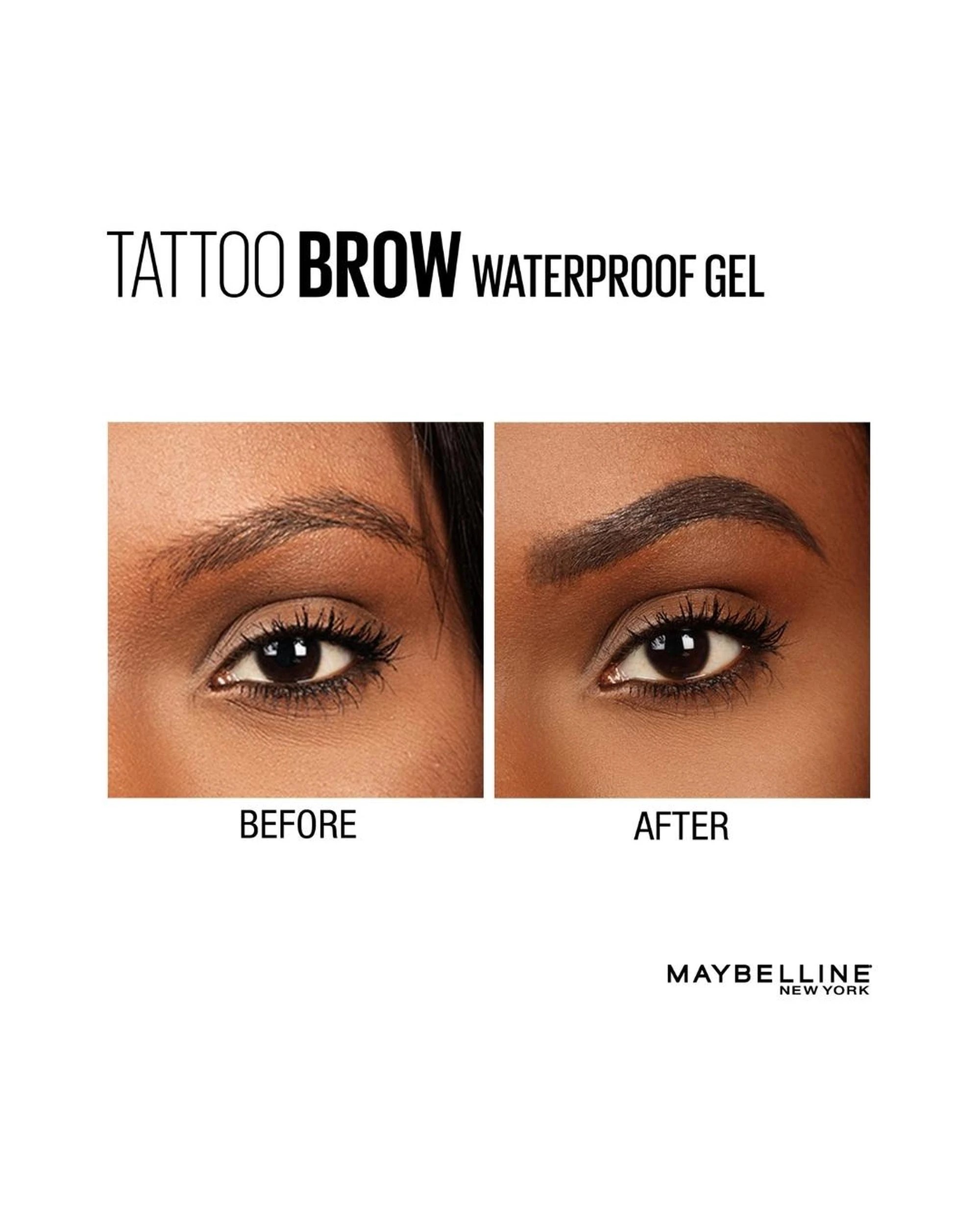 4 2 x Maybelline Tattoo Studio Waterproof Brow Gel 6.8mL - 257 Medium Brown - Brown, 4 of 5