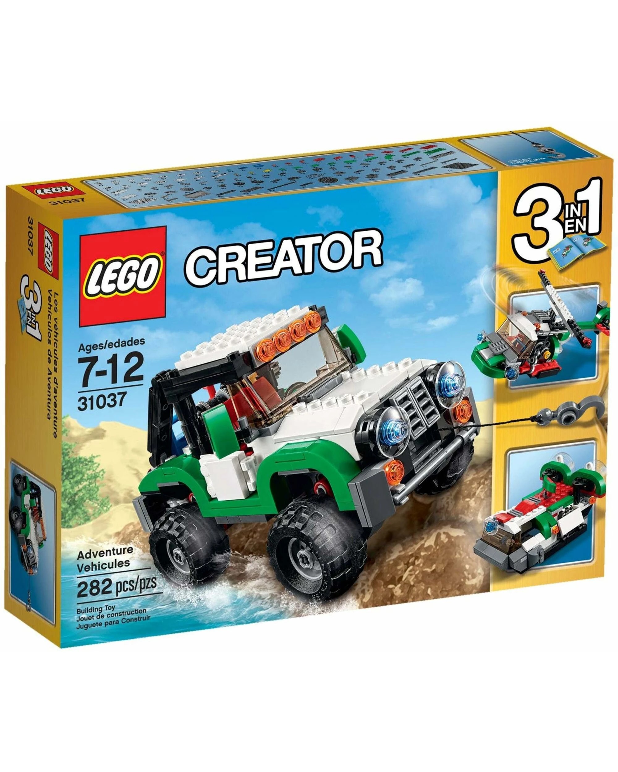 1 LEGO 31037 3-in-1 Adventure Vehicles: Offroader, Hovercraft, Helicopter, 1 of 5