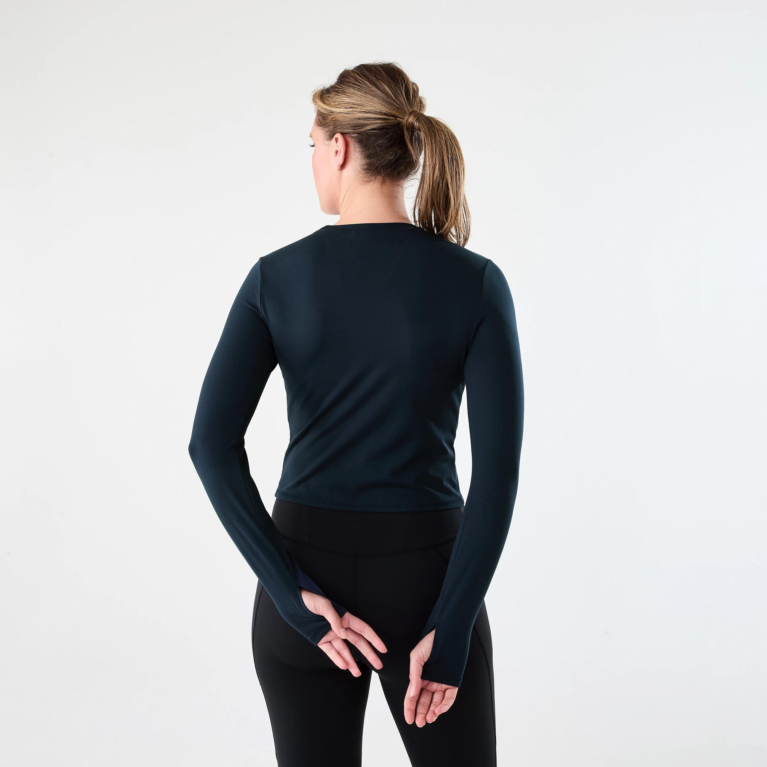 3 Active Womens Long Sleeve Ultrasoft Top SHADE NAVY, 3 of 6