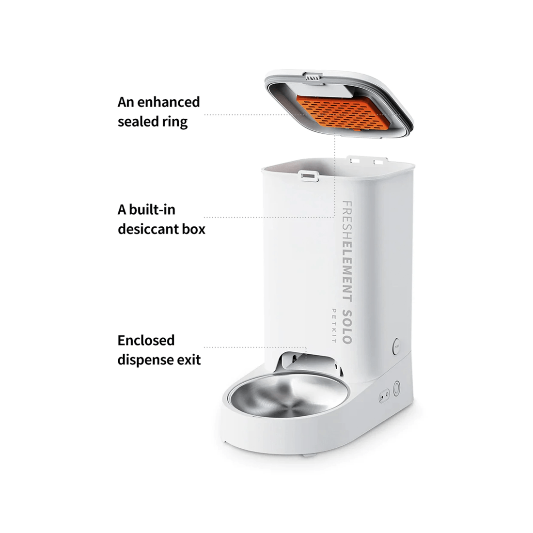 2 Petkit Fresh Element Solo Smart Pet Feeder White Automatic Programmable Feeder
 - White, 2 of 2