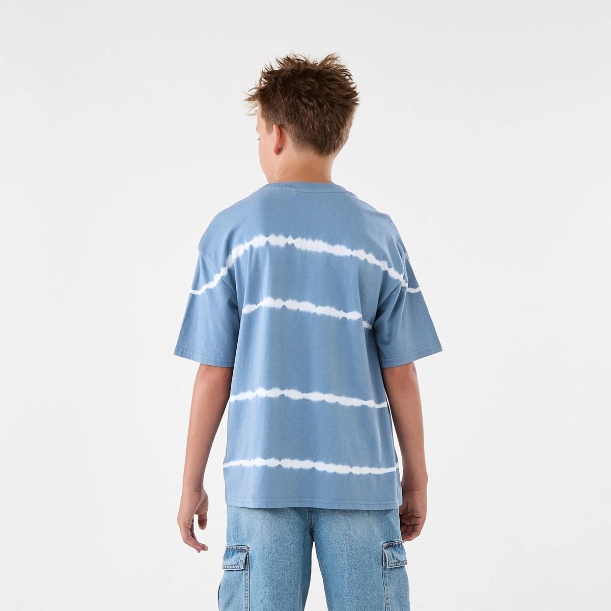 2 Short Sleeve Oversized Graphic T-shirt Steel Blue, 2 of 8