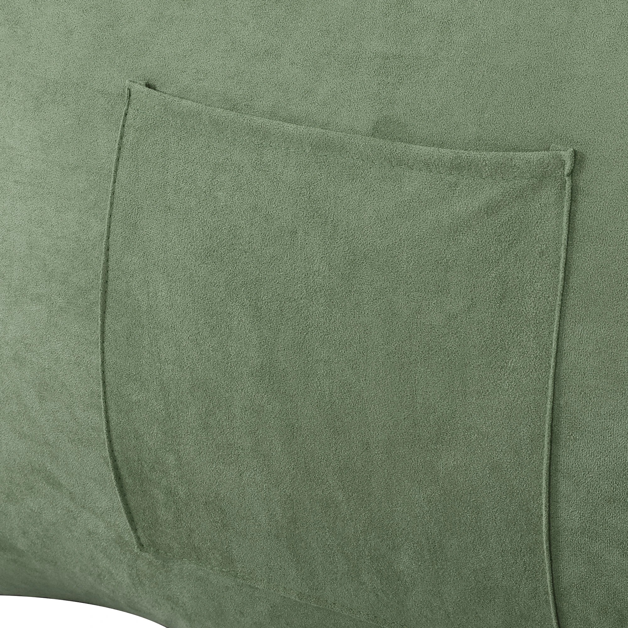6 Marlow Bean Bag Chair Cover Suede Indoor Home Game Lounger Seat Lazy Sofa - Green, 6 of 8