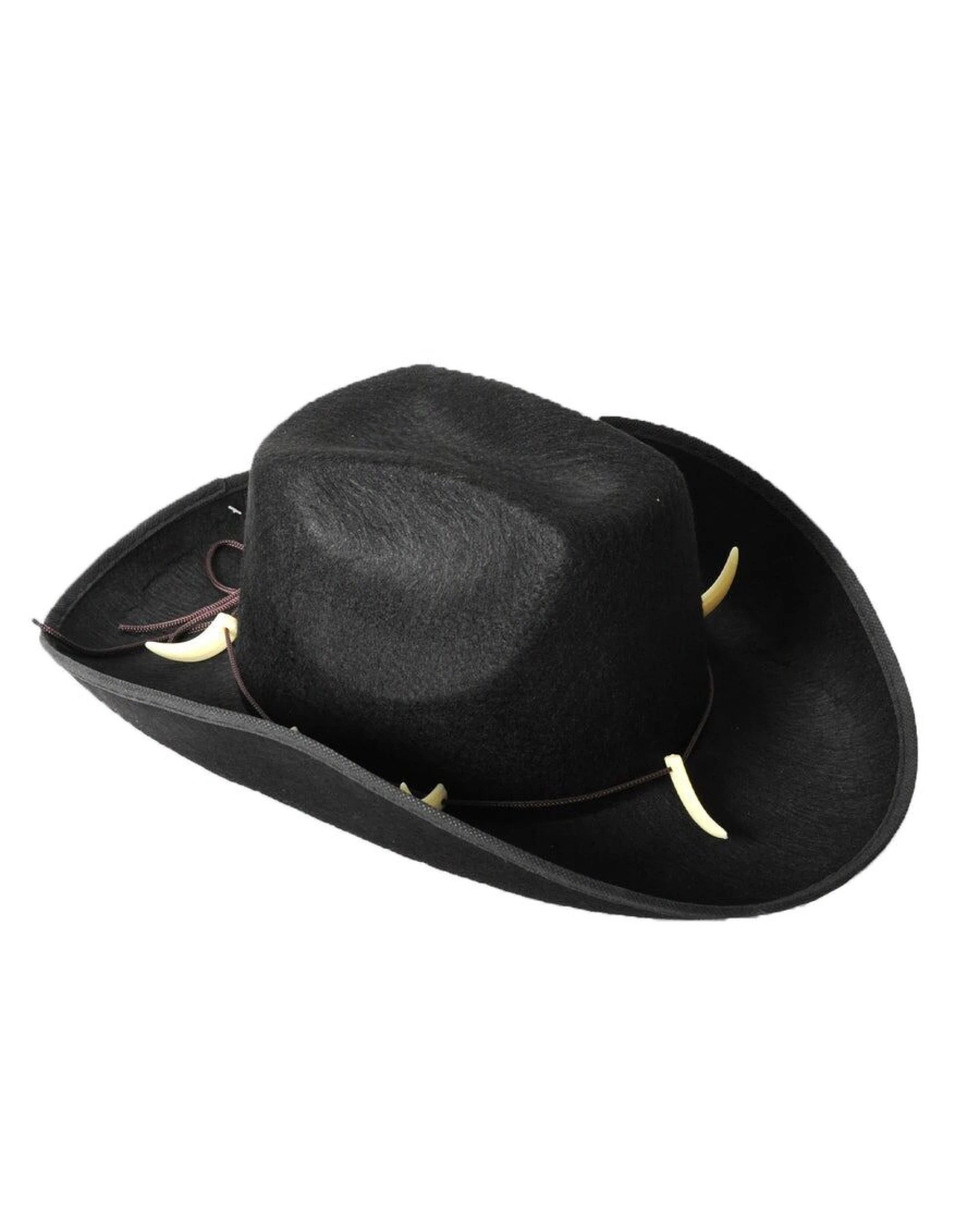 1 Br Costumes Crocodile Dundee-style Black Cowboy Hat – Adjustable Chin Cord For Outback & Western Themes, 1 of 4