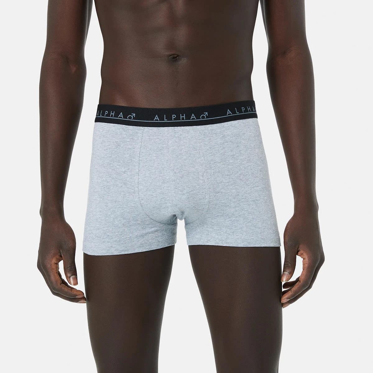 3 5 Pack Stripe and Plain Trunks BLACK BLUE GREY MULTI, 3 of 10