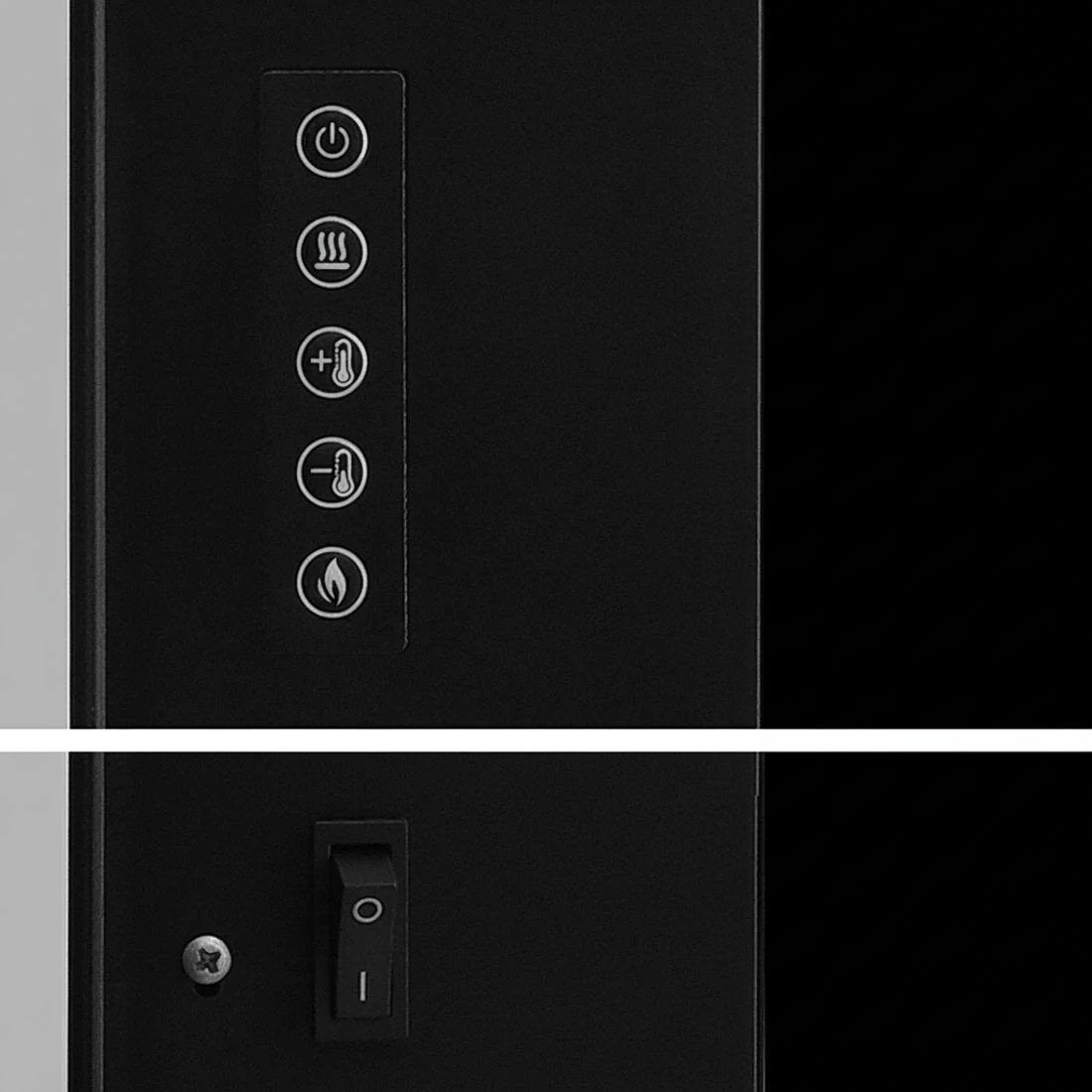 6 Devanti Electric Fireplace Fire Heater 2000W - Black, 6 of 6