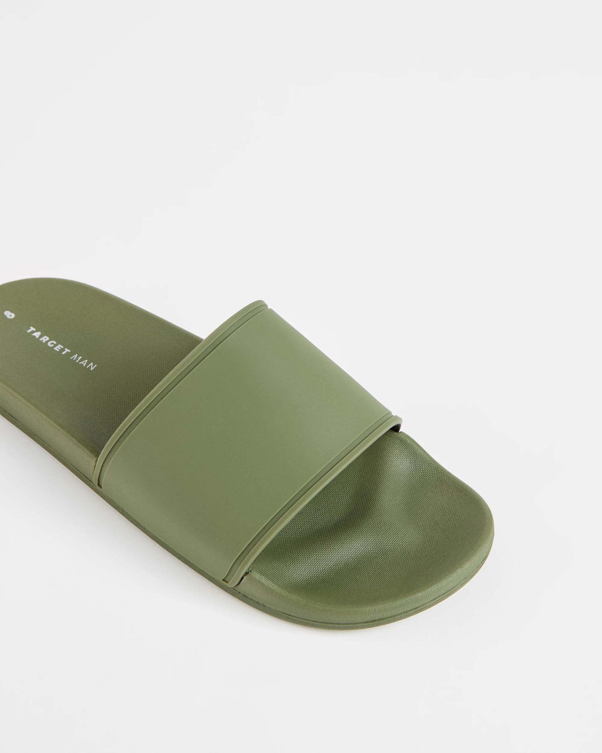 2 Target Mens Rubber Slide KHAKI, 2 of 3