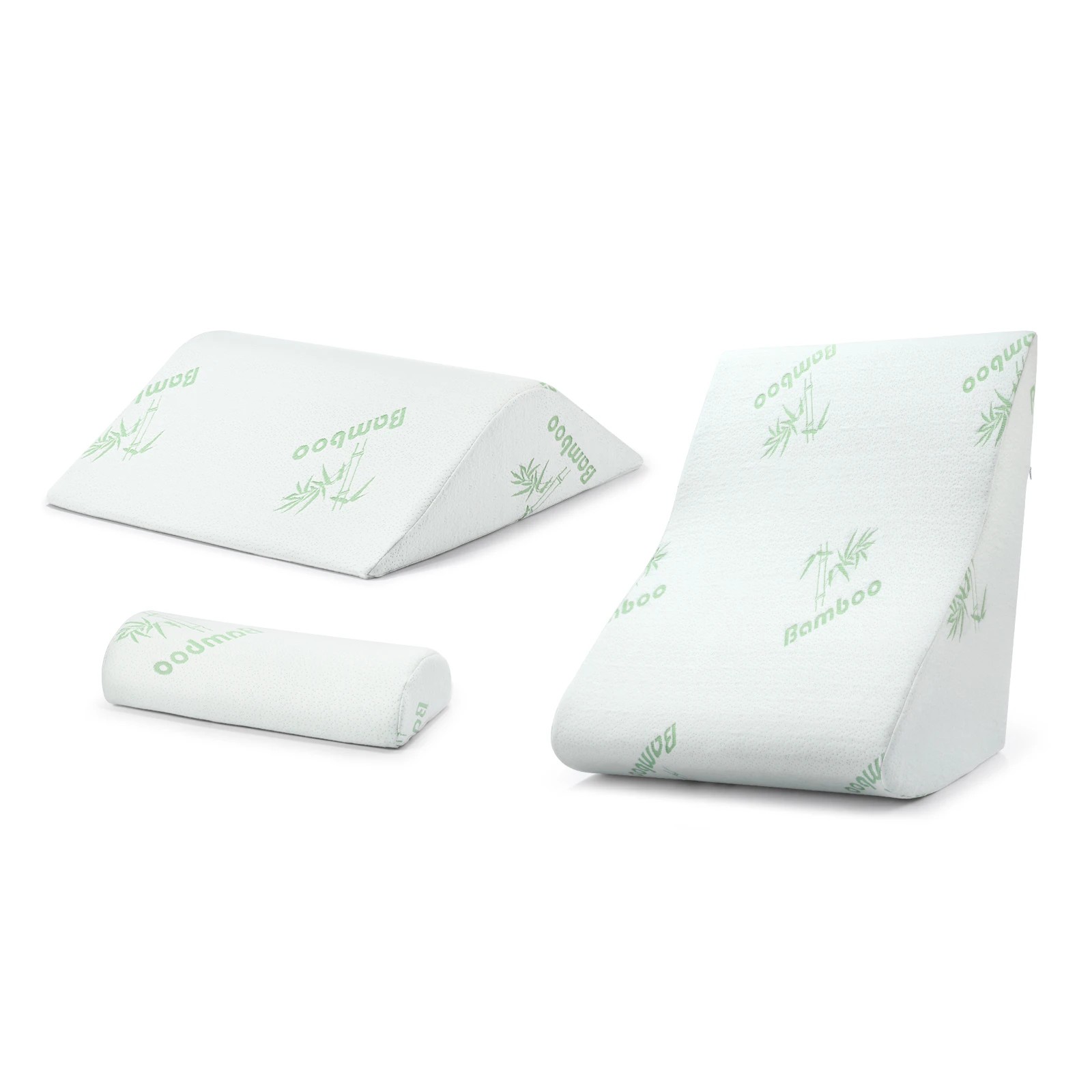 9 Luxdream 3 Pcs Foam Bed Wedge Pillow Headrest Leg Elevation Pillow Breathable Cover, 9 of 9