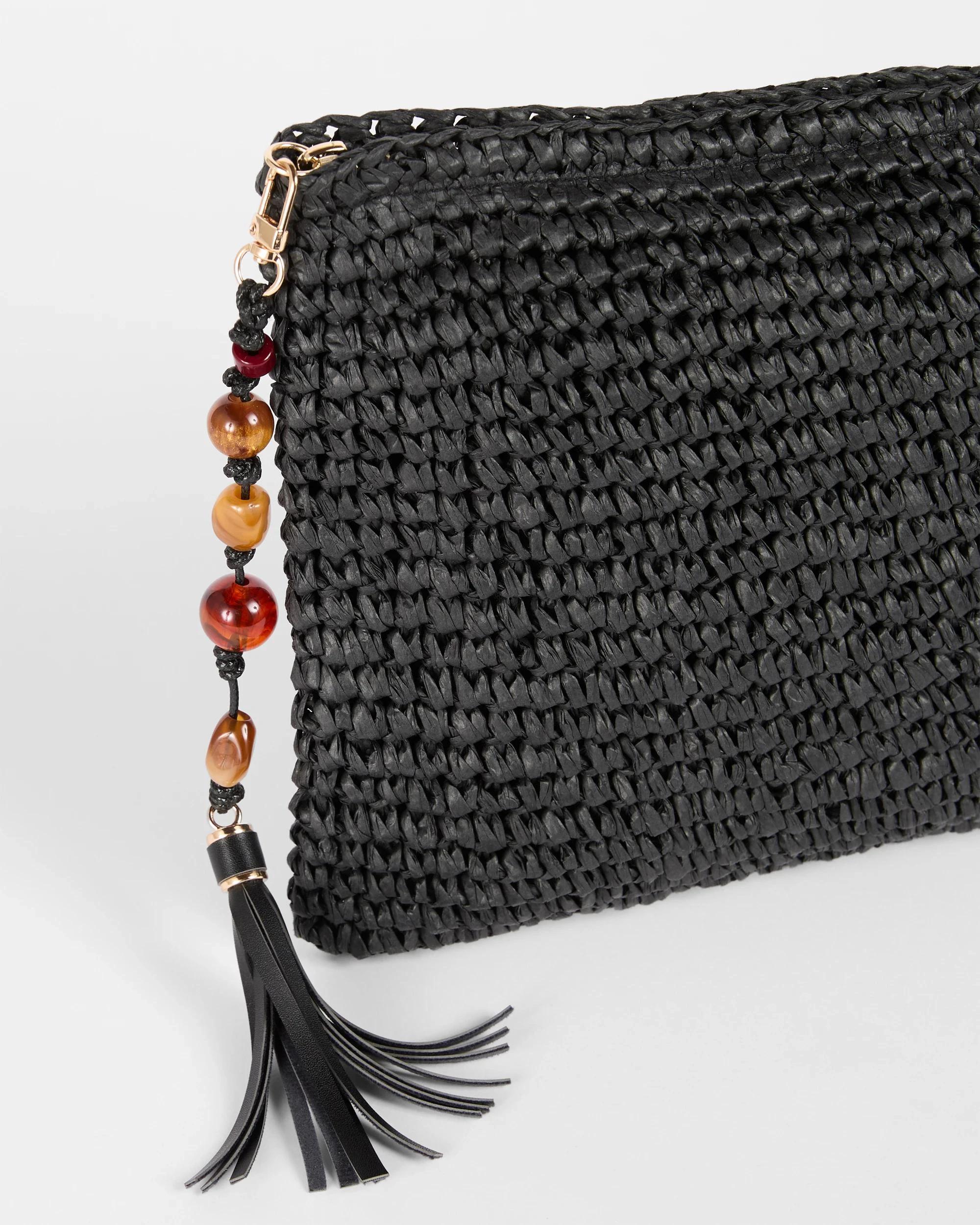 2 Target Paper Straw Pouch Bag BLACK, 2 of 2