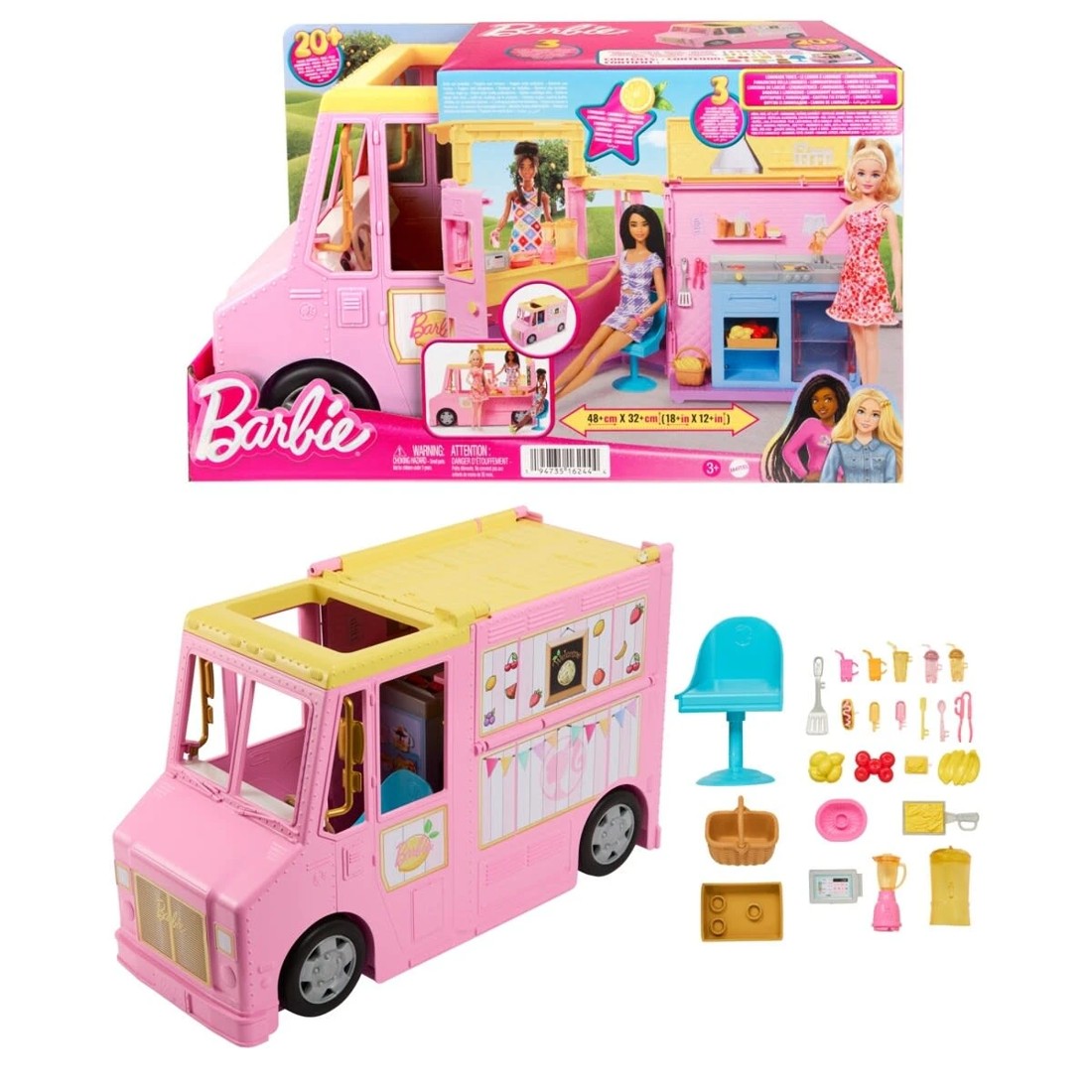 1 Barbie Lemonade Truck Playset, 1 of 6