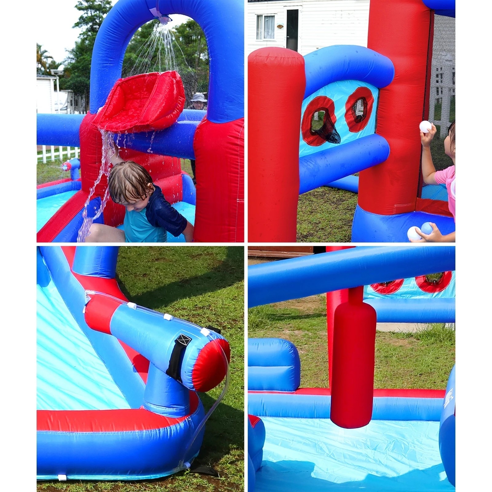 7 Airmyfun 11 Play Zones Inflatable Trampoline Bounce House Jumping Water Slide
 - Multi, 7 of 10