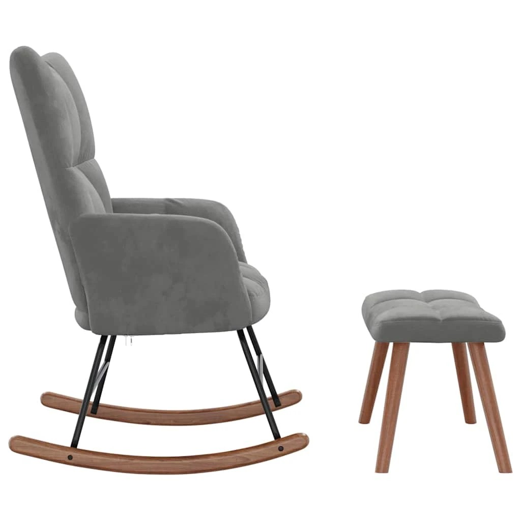 6 vidaXL Rocking chair Rocking - Grey, 6 of 9