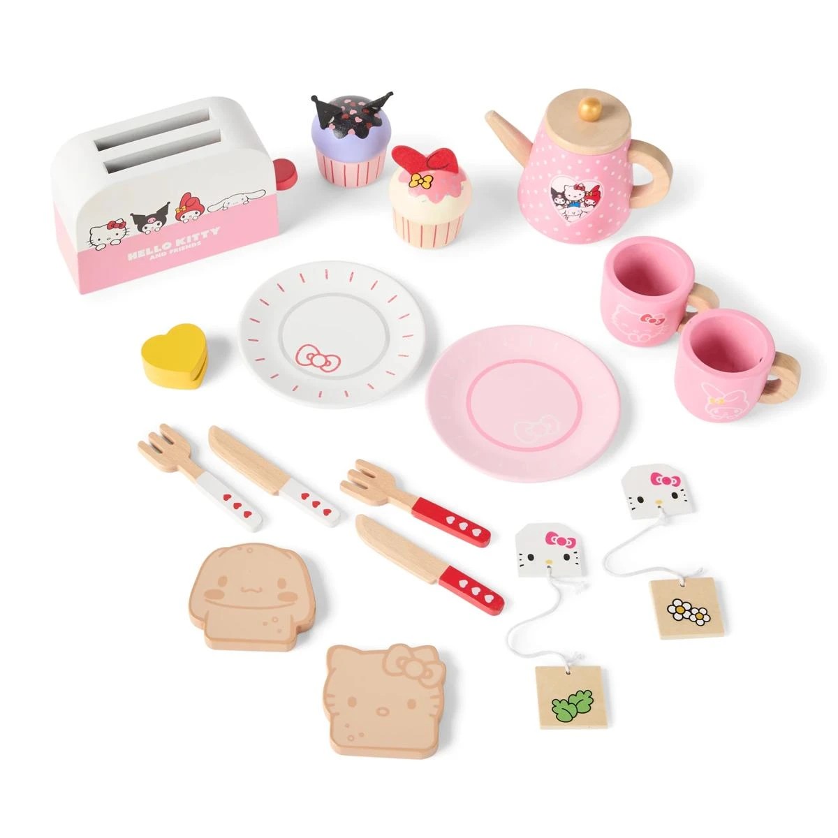 3 15 Piece Hello Kitty and Friends Wooden Food Set, 3 of 10