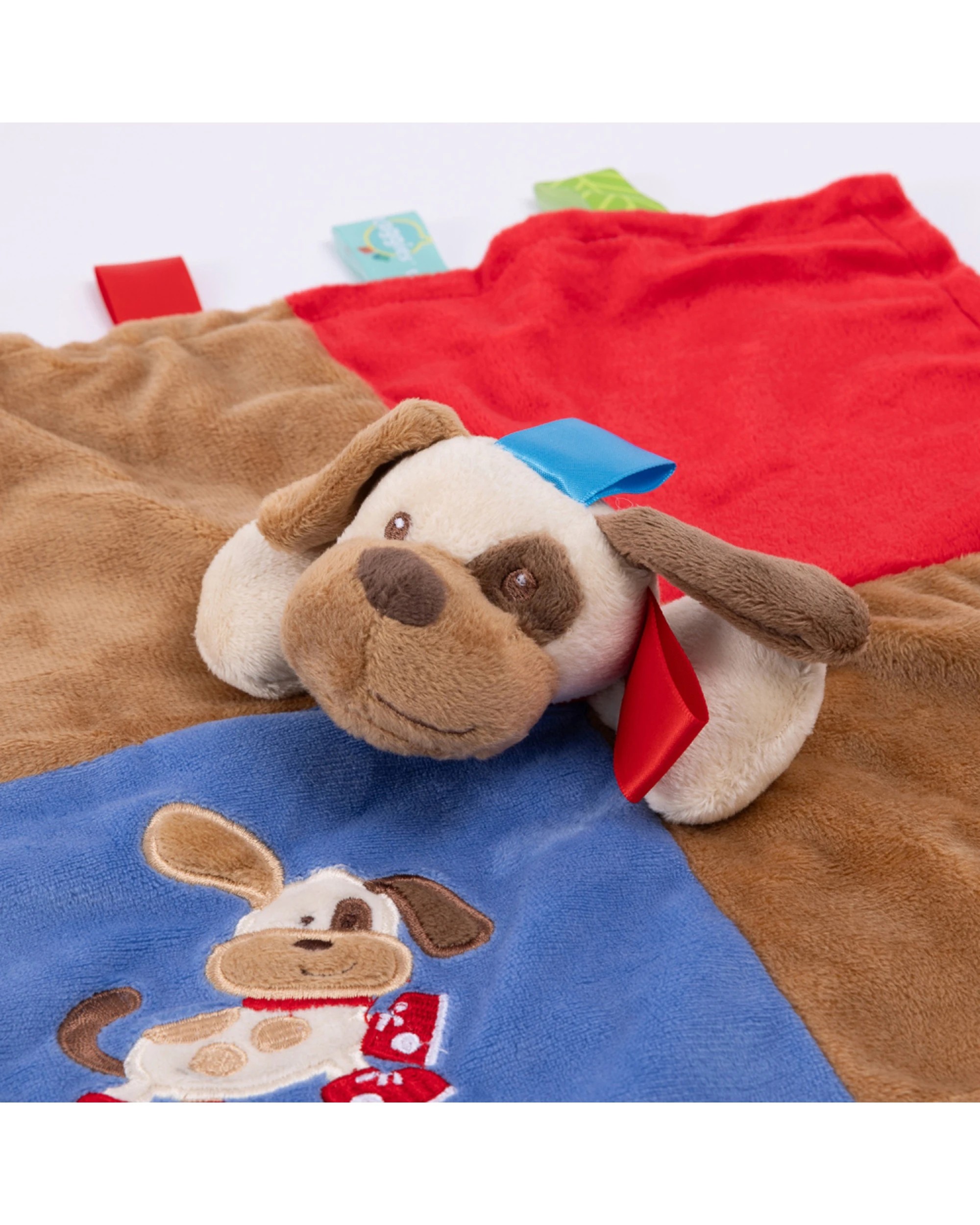 6 Mary Meyer 2PK Taggies Buddy Dog Character Blanket 33x33cm Baby - Multi, 6 of 6