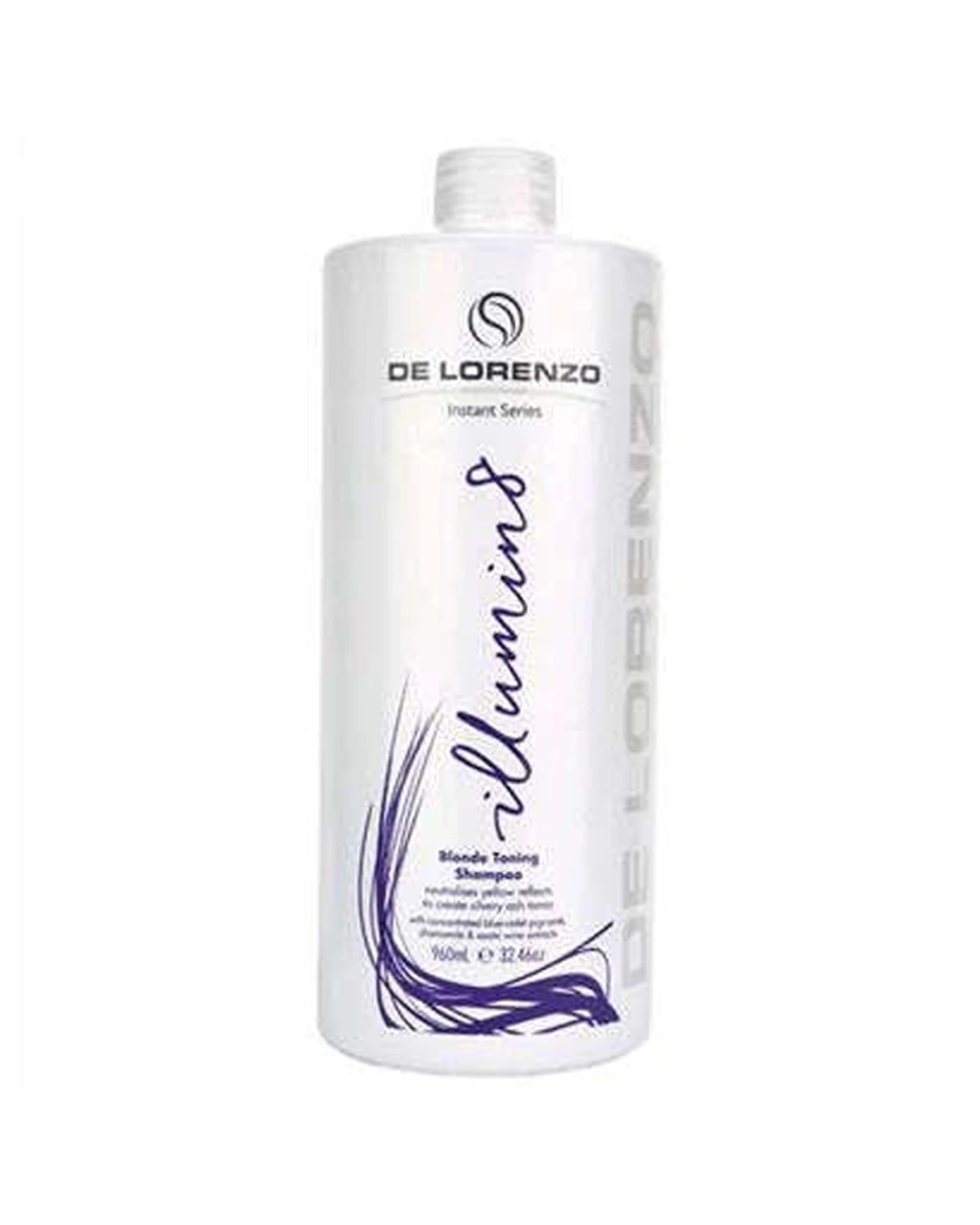 1 De Lorenzo Illumin8 Blonde Toning Shampoo UV Protection 960ml - White, 1 of 1