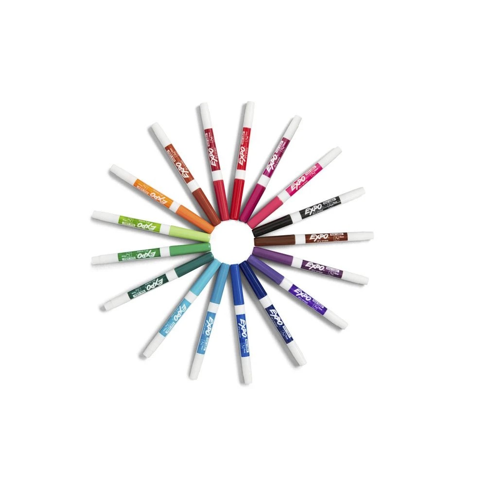 2 Expo Low Odour Dry Erase Fine Whiteboard Markers 16 Pack, 2 of 3