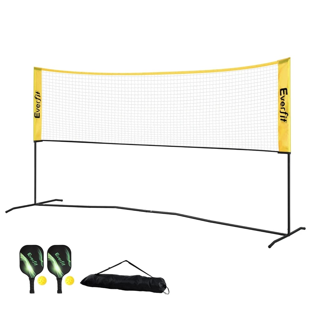 1 Everfit 10ft Portable Pickle Ball Net Adjustable Multi-Sport for Badminton Tennis - Green, 1 of 6