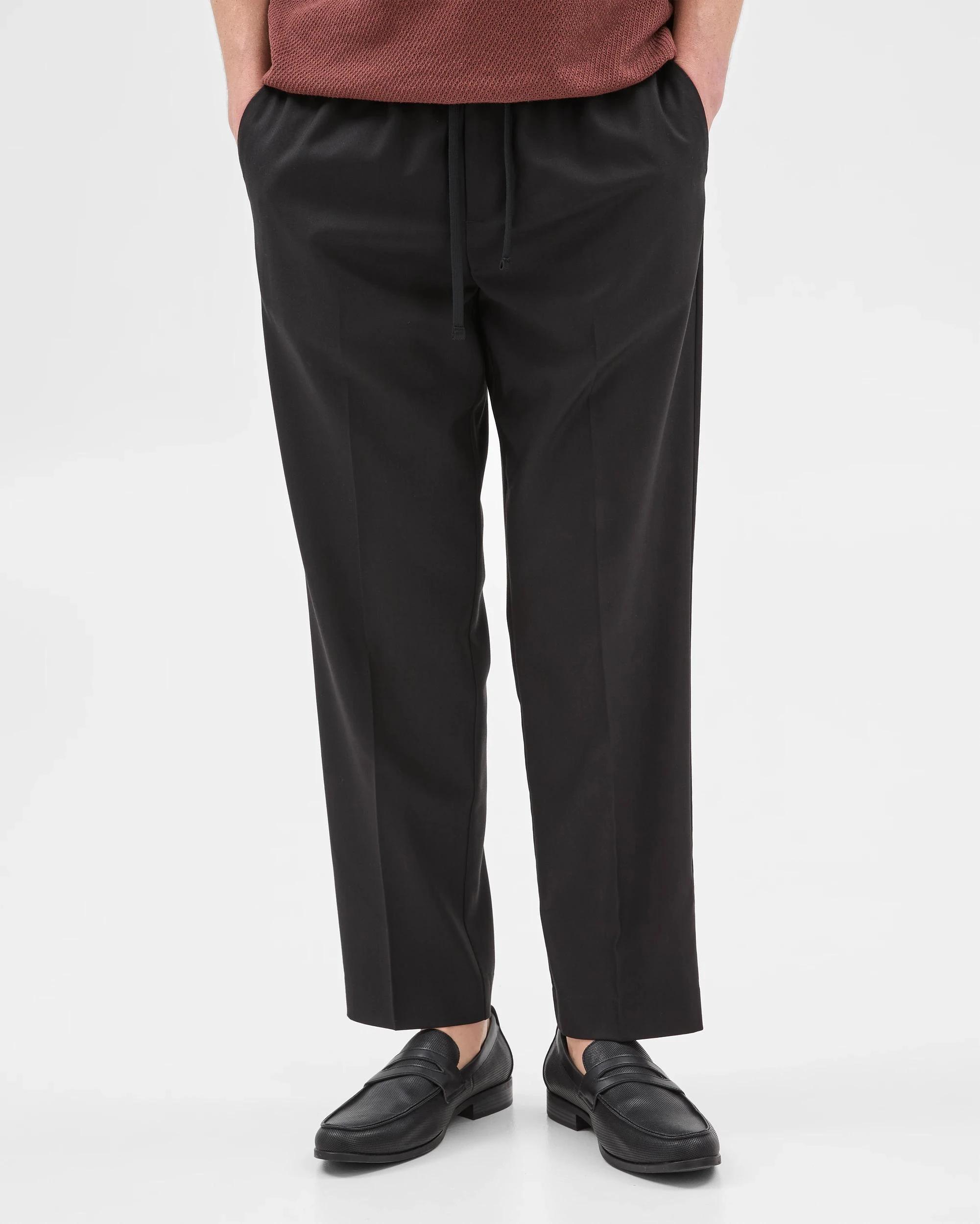 1 Elasticated Waist Pants - Preview BLACK, 1 of 10
