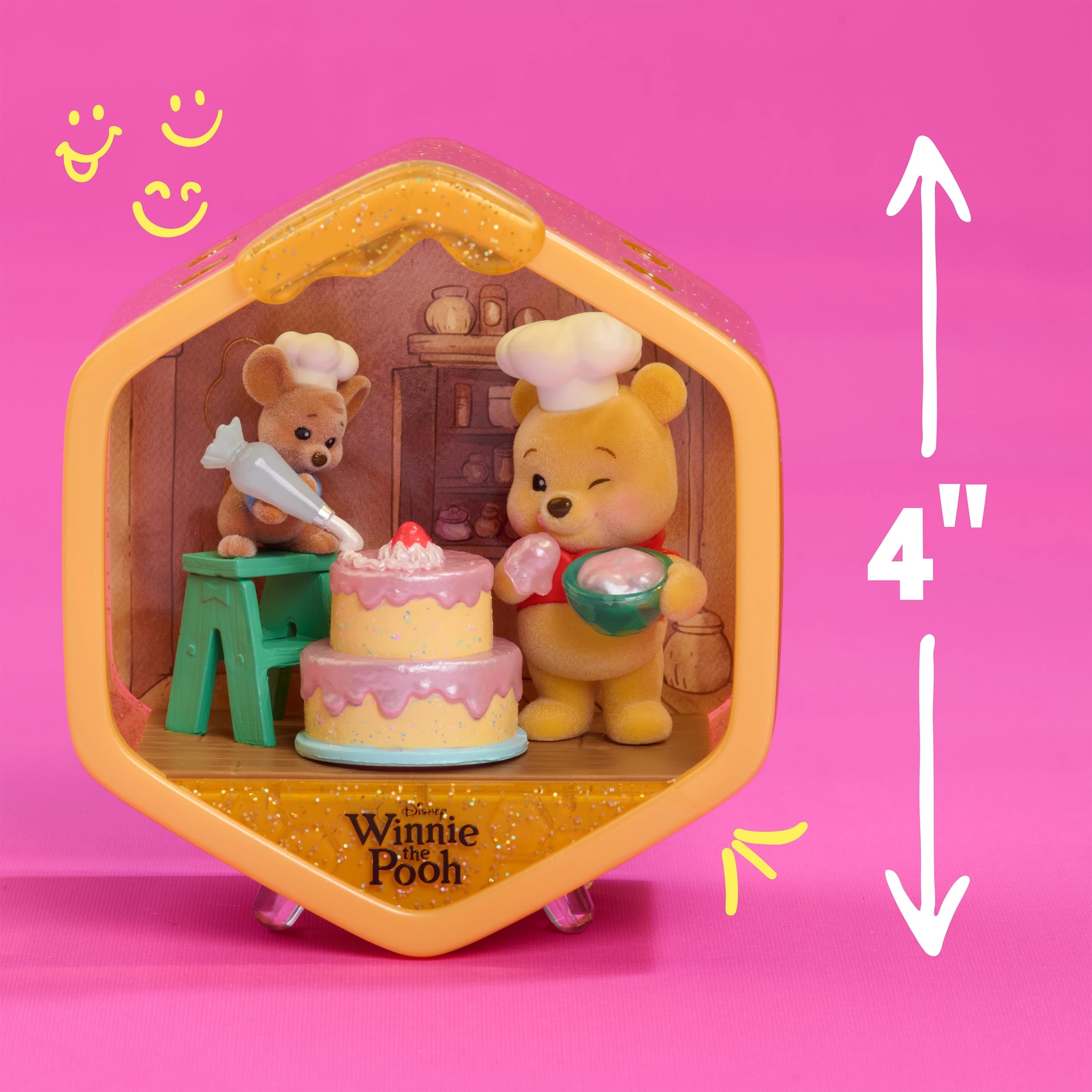 3 Happy Haul Disney Winnie The Pooh Honeycomb Homes Scene Setter - Assorted, 3 of 10