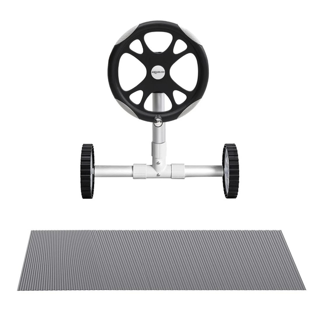 3 Aqua Buddy Pool Cover 600 Micron Solar Heat Blanket LDPE 10.5x4.2m w/ 5.55m Roller - Multi, 3 of 6