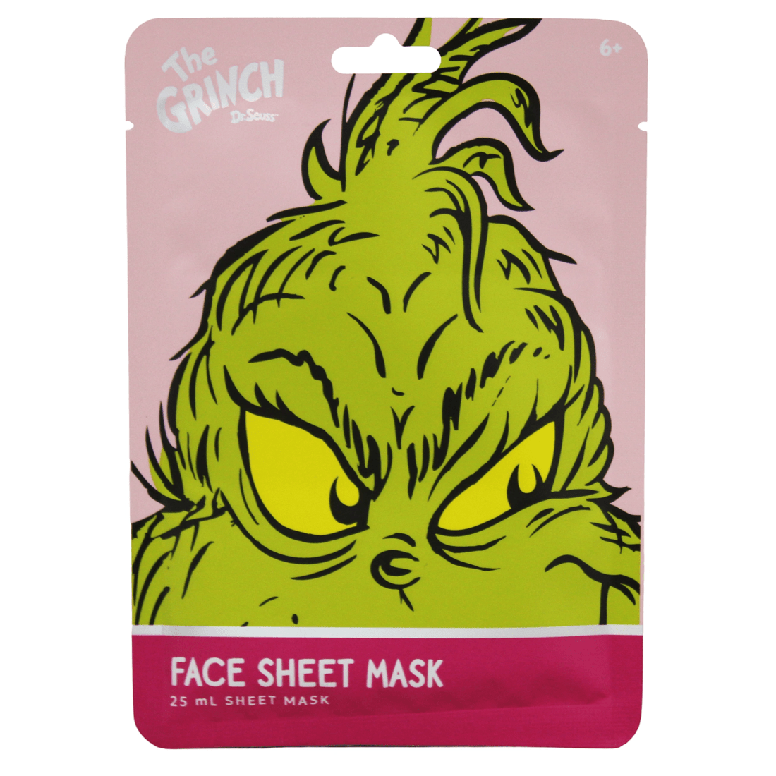 2 2 Pack Dr. Seuss' The Grinch Face Sheet Mask 25ml - Cucumber Scent, 2 of 3