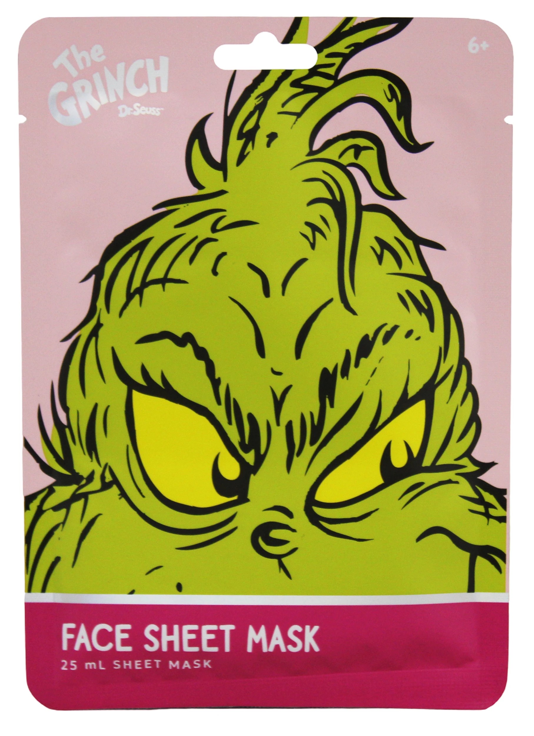 2 2 Pack Dr. Seuss' The Grinch Face Sheet Mask 25ml - Cucumber Scent, 2 of 3