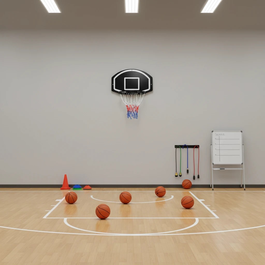 2 Costway 43cm Mini Basketball Hoop Backboard Door Mounted Basketball Ring System Nets Indoor w/Pump, 2 of 2