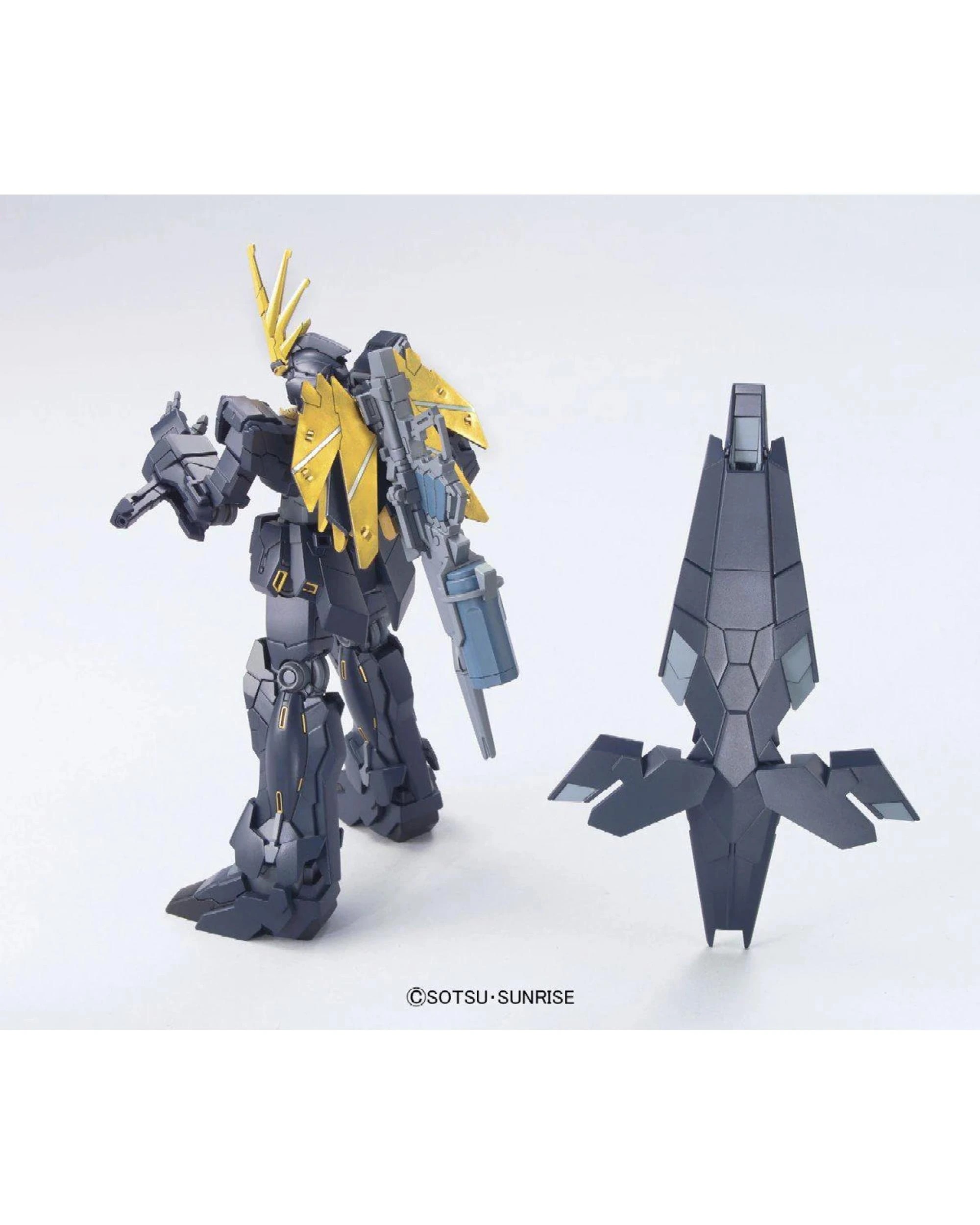 7 Bandai Gundam HGUC RX-0- N -  Unicorn Gundam 01 Banshee Norn - Unicorn Mode -  1/144 Scale Model Kit, 7 of 7