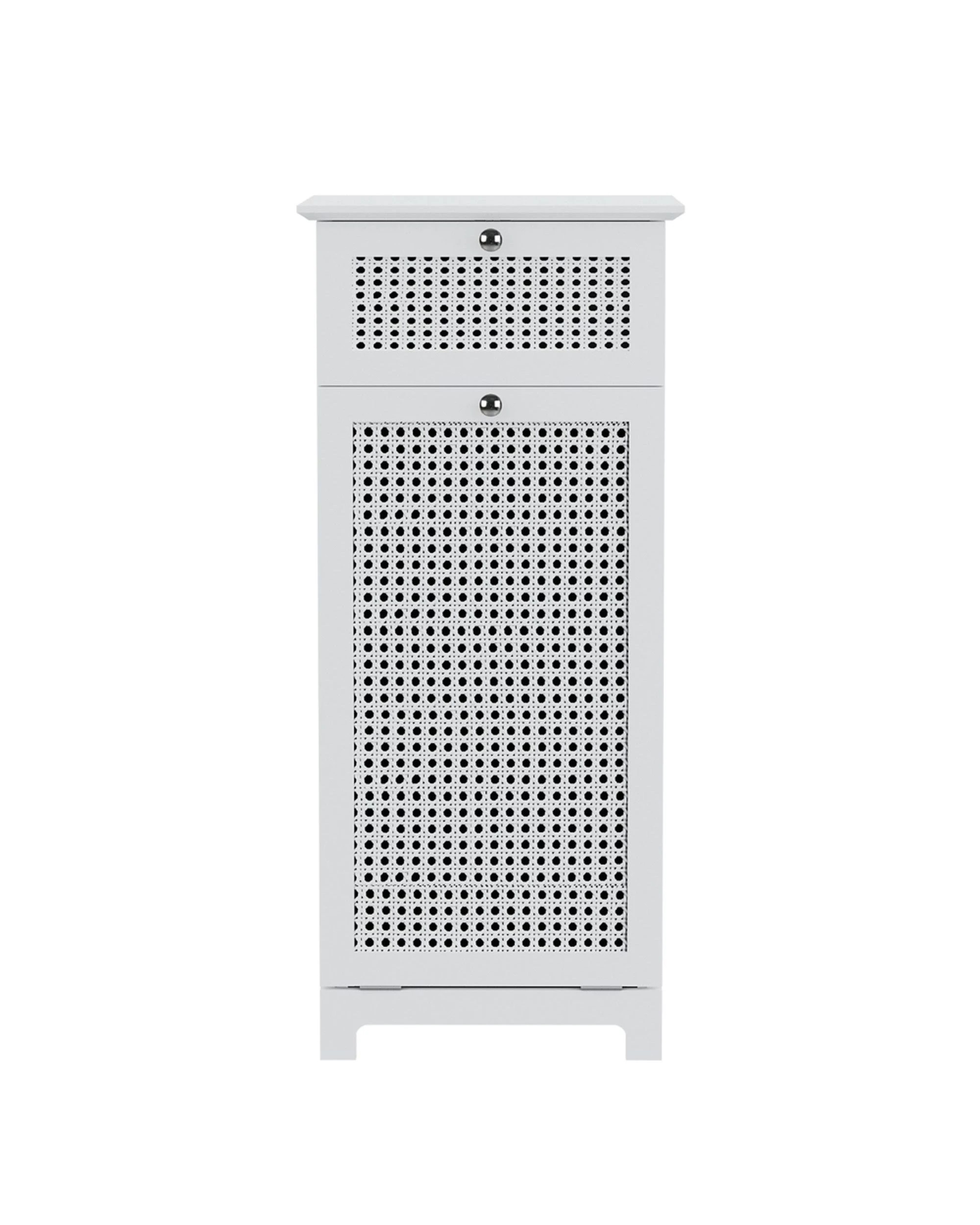 3 Artiss Laundry Hamper Cabinet Bathroom Storage
 - White, 3 of 3
