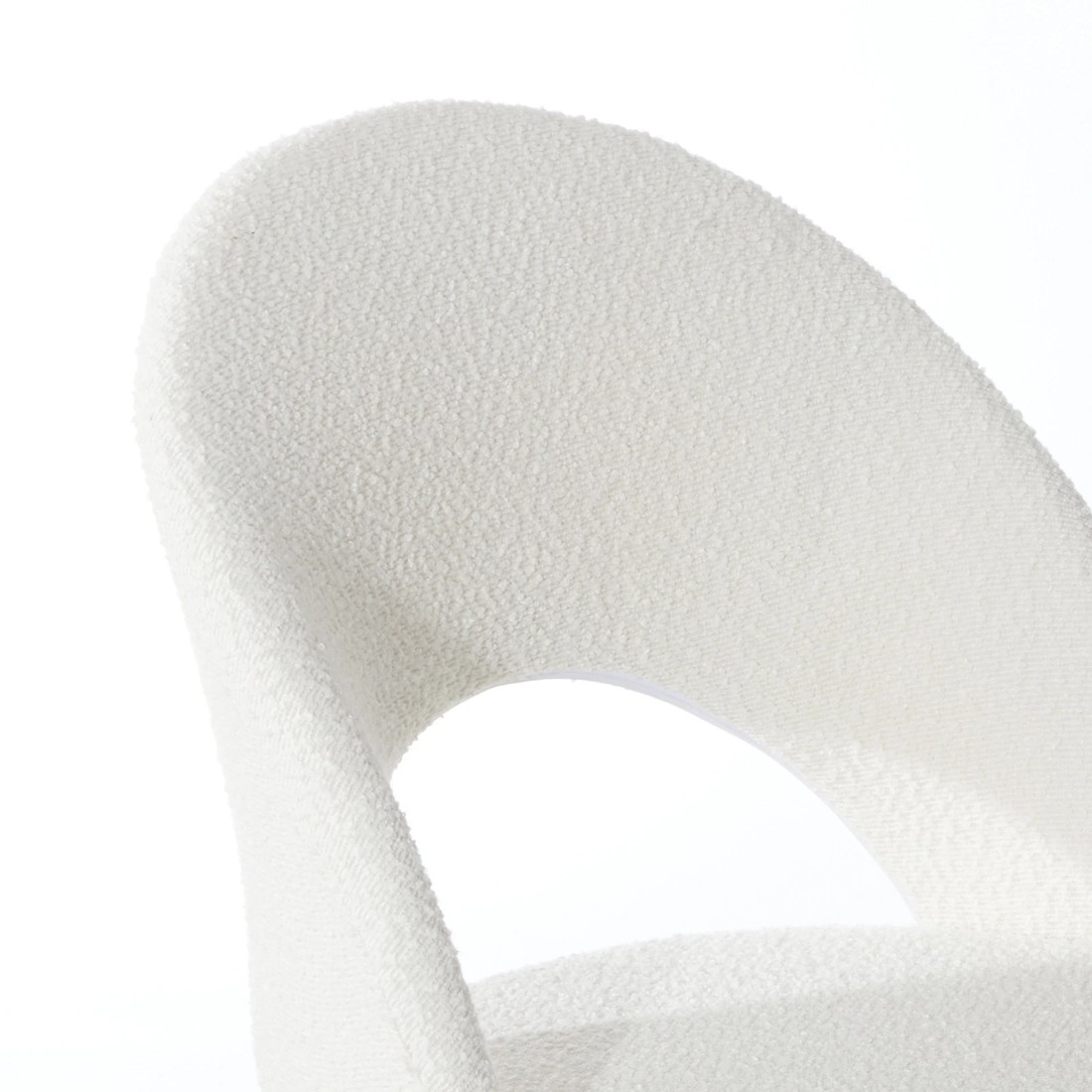 3 Oikiture High Back Hollow Armless Home Office Chair Boucle
 - Multi, 3 of 10