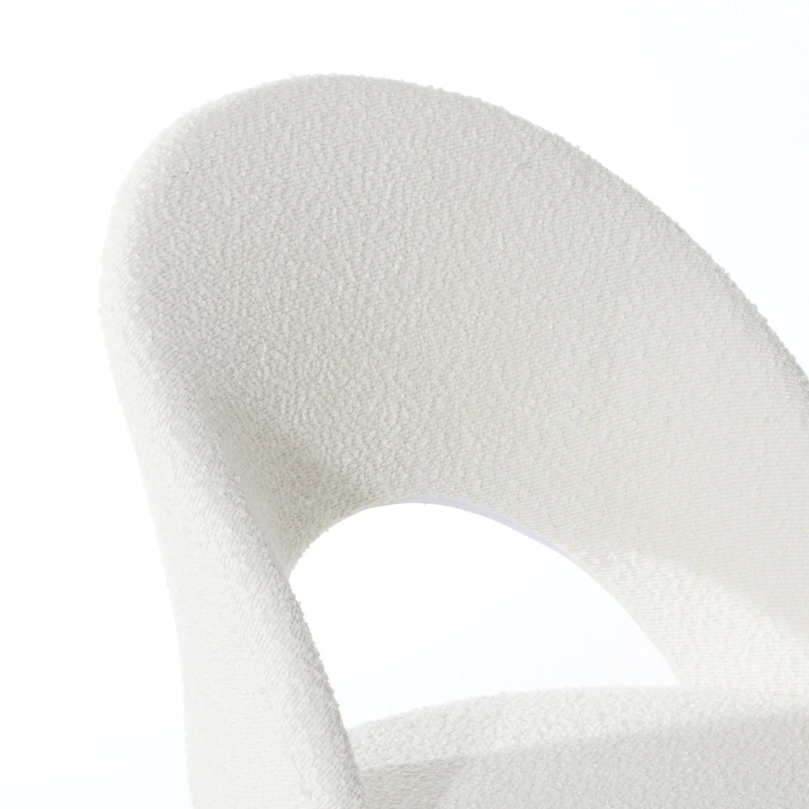 3 Oikiture High Back Hollow Armless Home Office Chair Boucle
 - Multi, 3 of 10