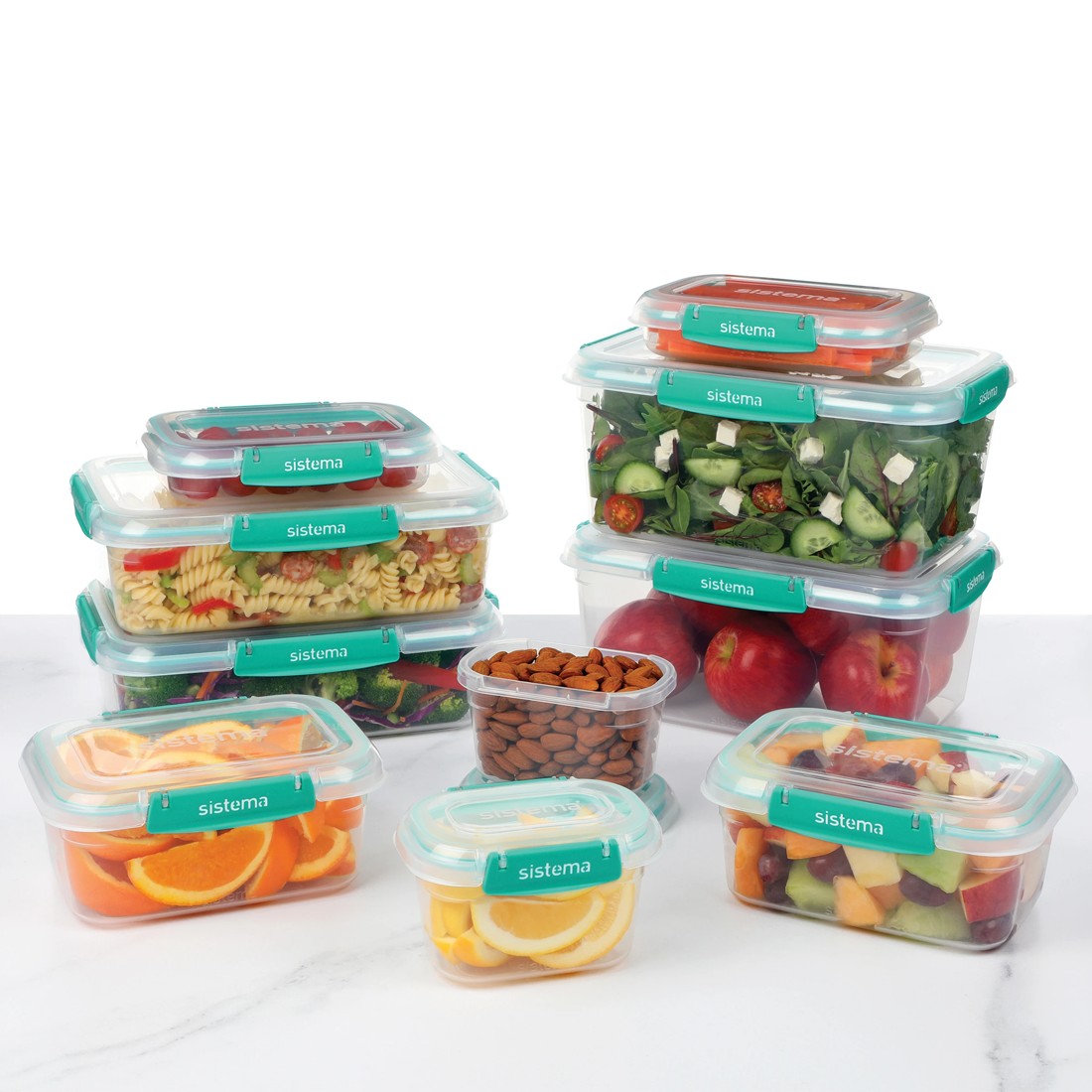 4 10 Pack Sistema Klip It Food Storage Container Set, 4 of 6