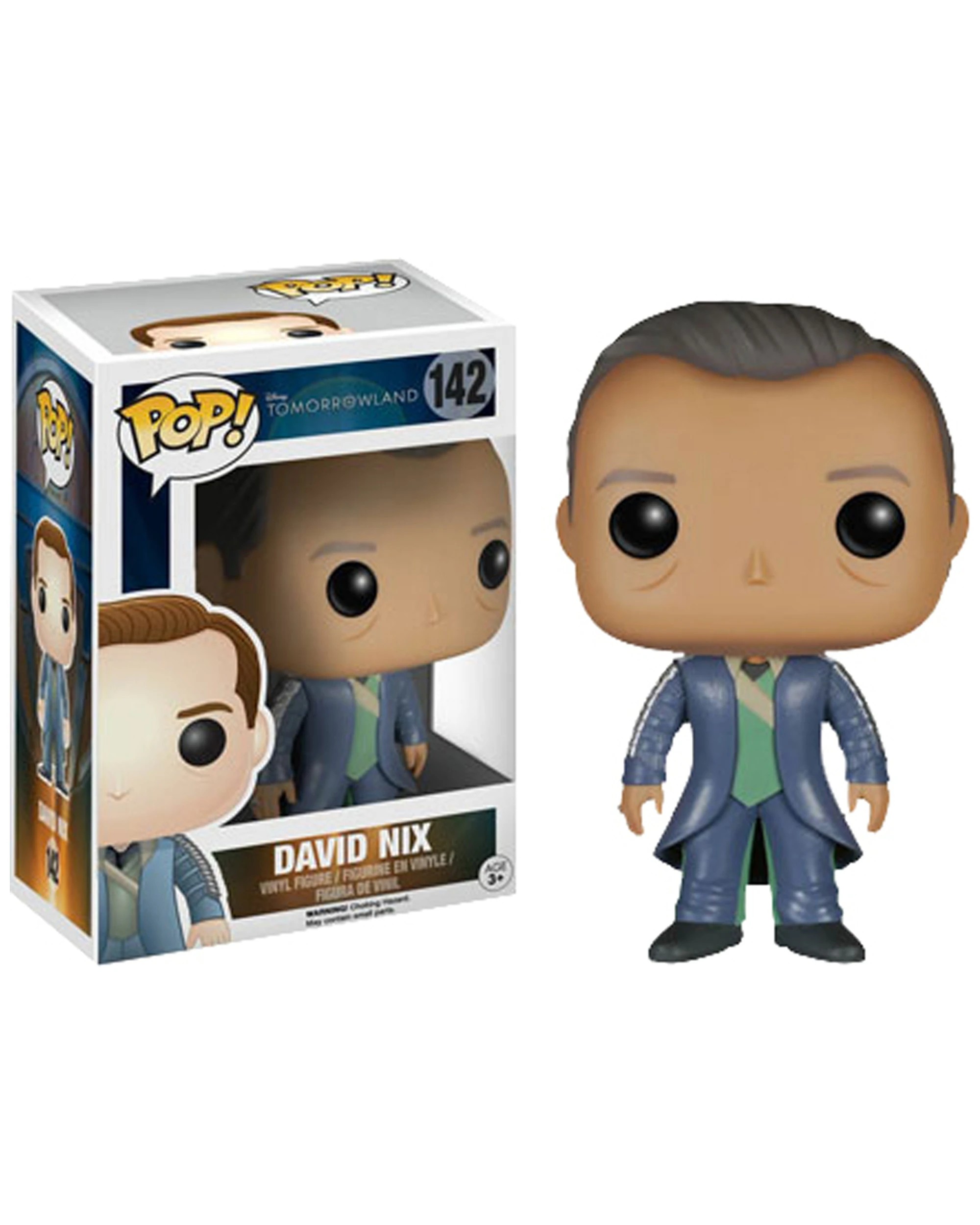 1 Pop Vinyl Figurine Tomorrowland - David Nix 10cm Vinyl Figure Collectible - Blue, 1 of 3