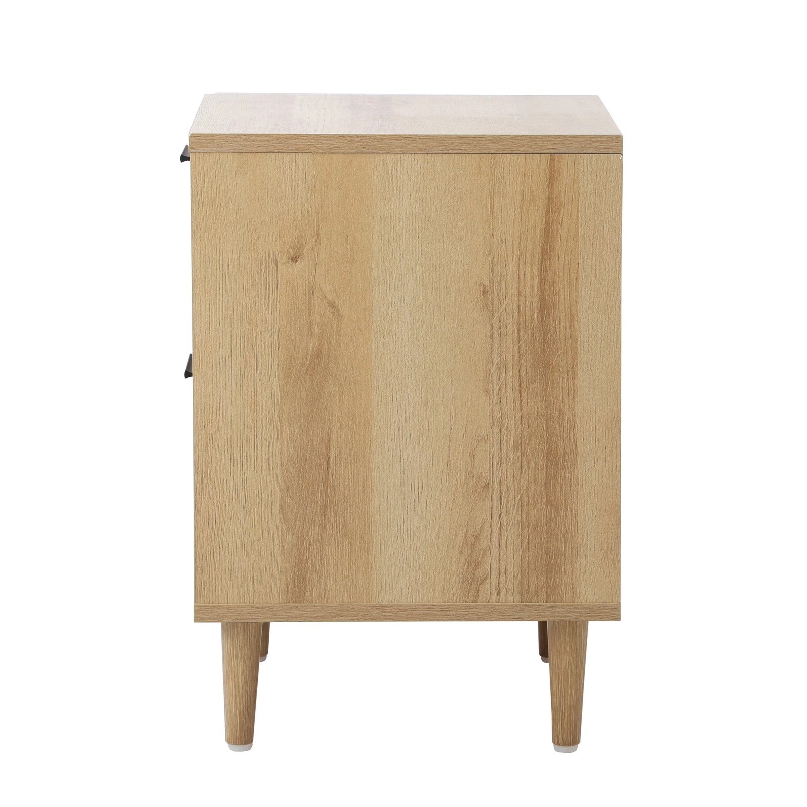 8 Oikiture Bedside Table Nightstand 2 Drawers Side End Table Storage
 - Natural, 8 of 8