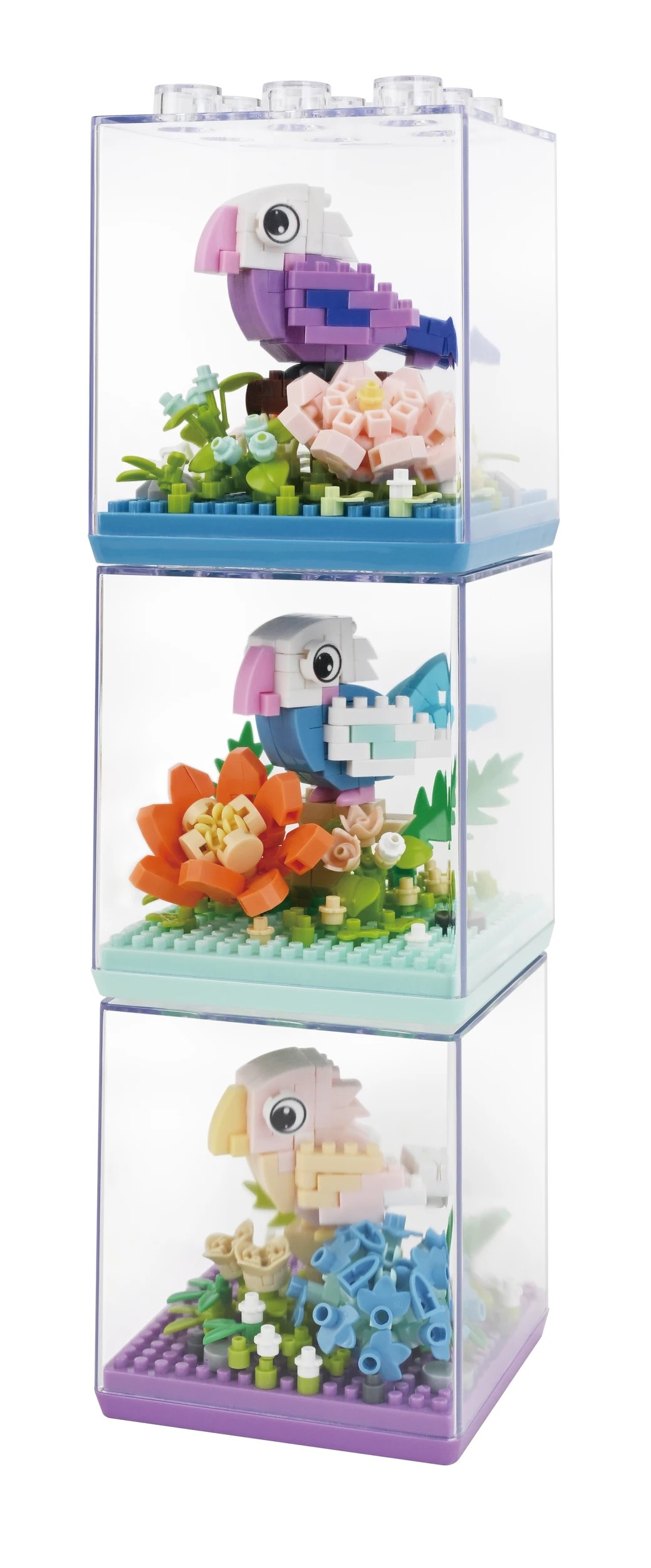 5 Mini Blocks Animal Series: Parrot in Case - Assorted, 5 of 6