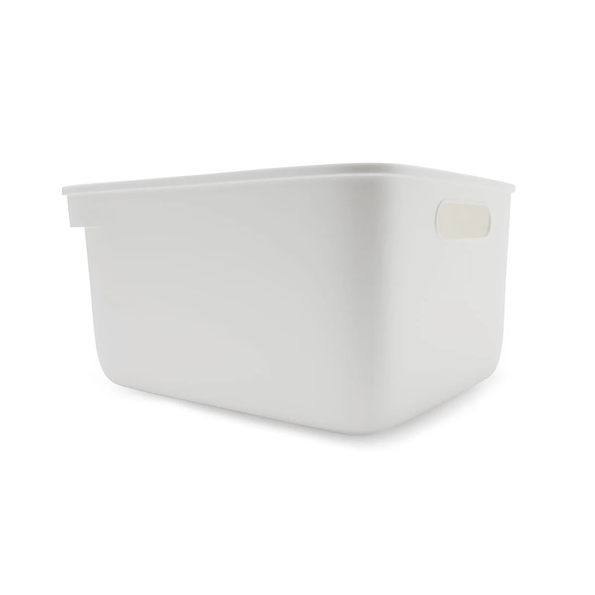 2 Storage Tub with Handle - Medium, White, 2 of 10