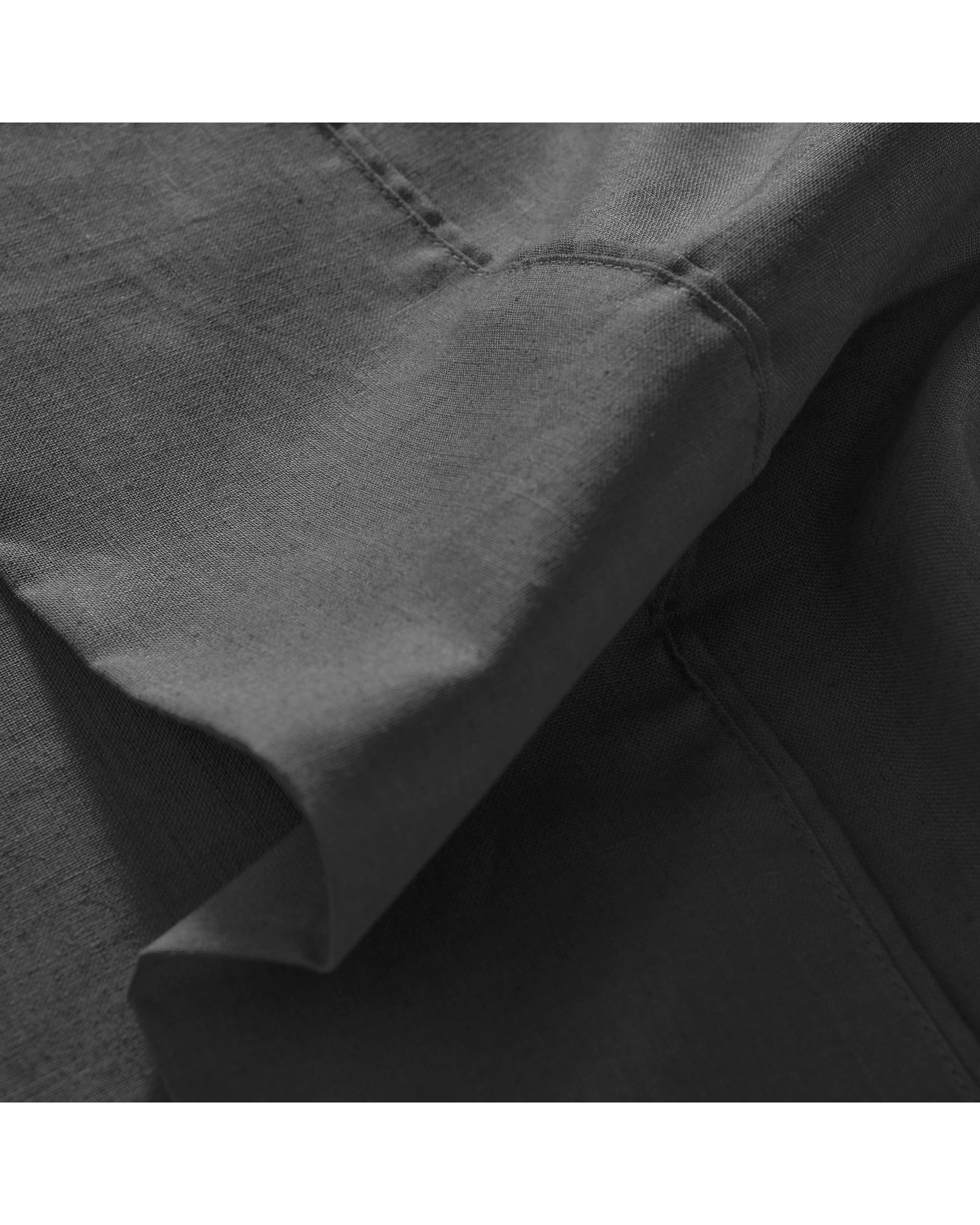 4 Dreamaker Linen Cotton Sheet Set - King Bed - Charcoal, 4 of 7