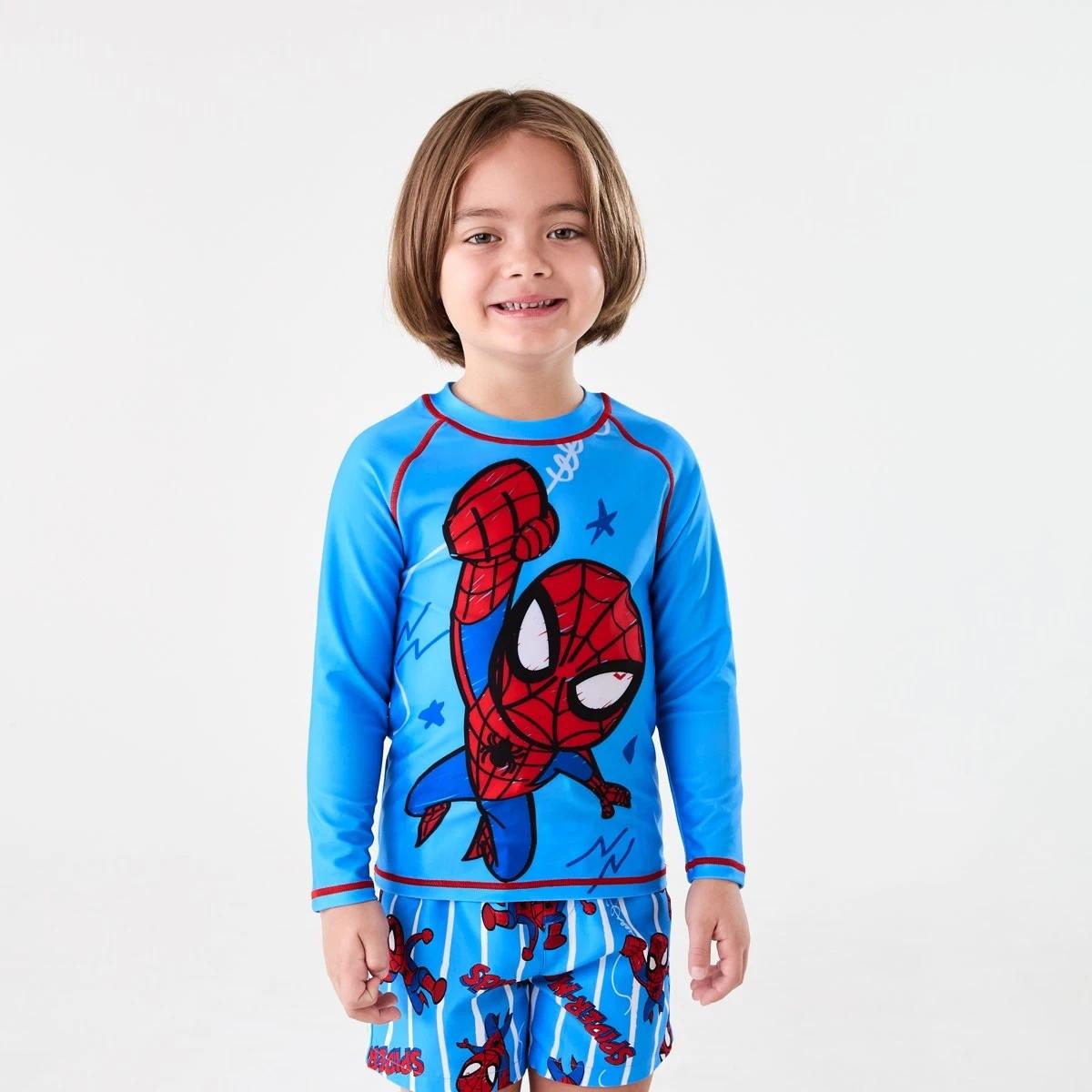 1 Spider-Man License Long Sleeve Rash Vest SPIDERMAN, 1 of 6